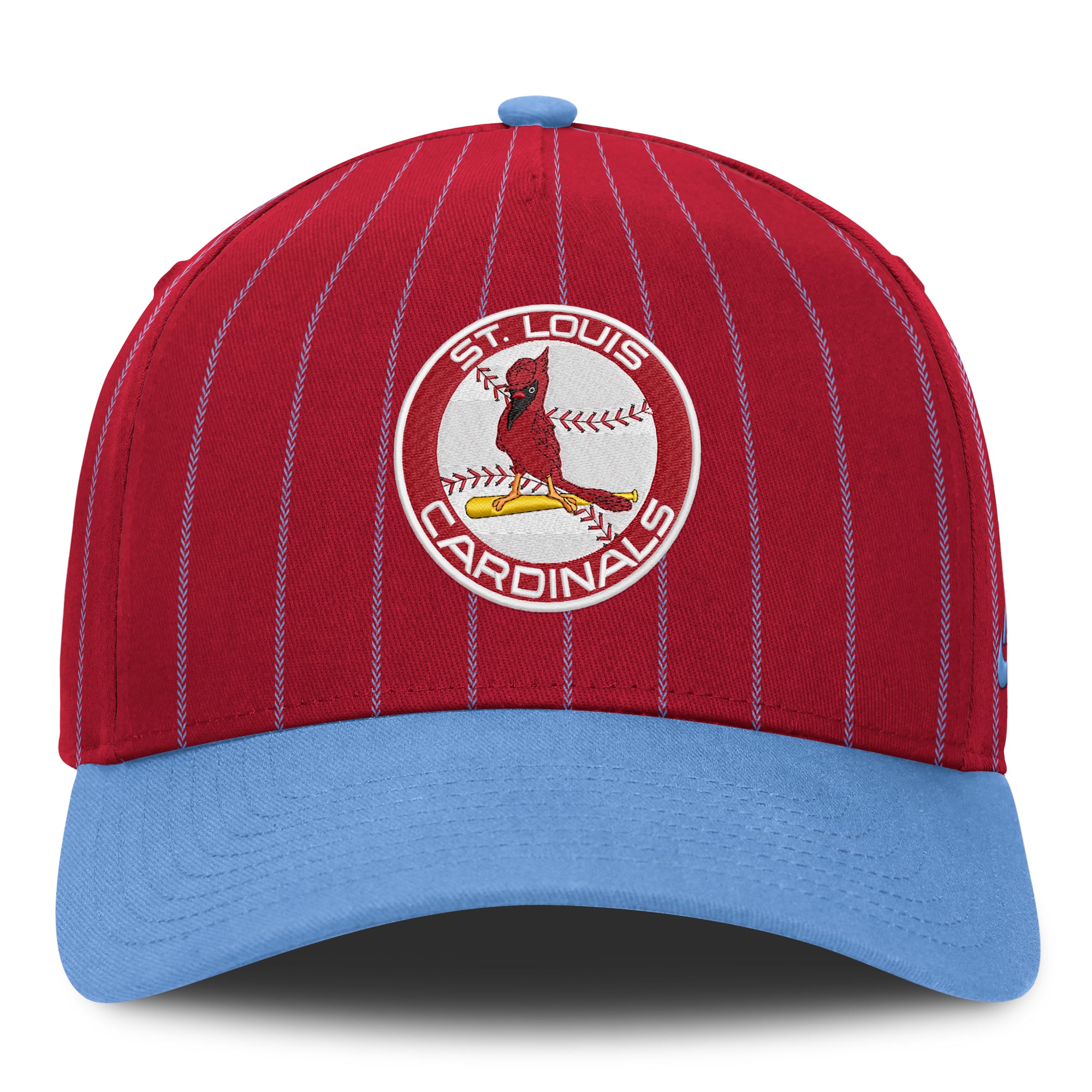 Casquette ajustable Nike rouge/bleu clair St. Louis Cardinals Cooperstown Rise A-Frame pour homme