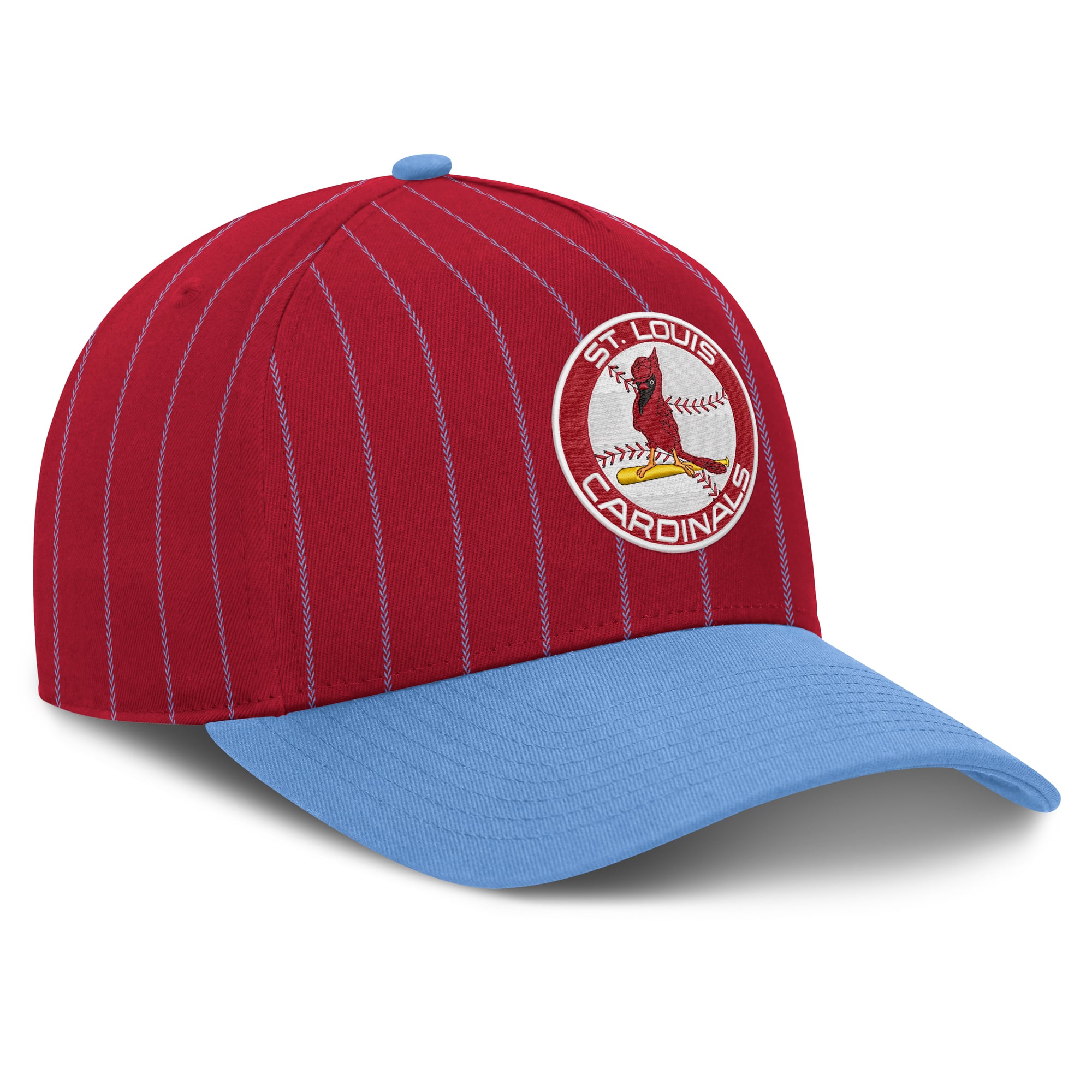 Casquette ajustable Nike rouge/bleu clair St. Louis Cardinals Cooperstown Rise A-Frame pour homme