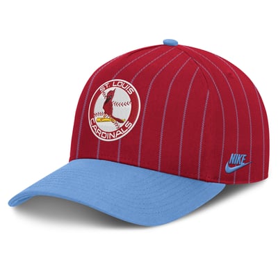 St. Louis Cardinals Nike Male Cooperstown Rise A-Frame Adjustable Hat - Red/Light Blue