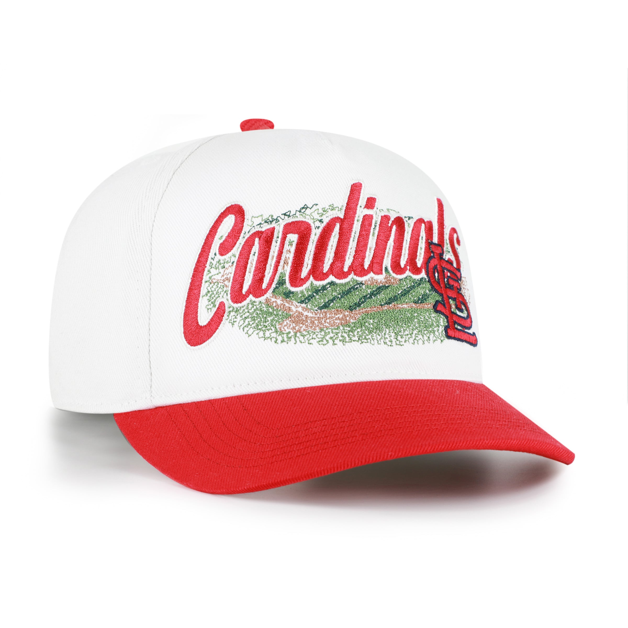 Casquette ajustable Enfield Hitch blanche et rouge des Cardinals de Saint-Louis, modèle 47