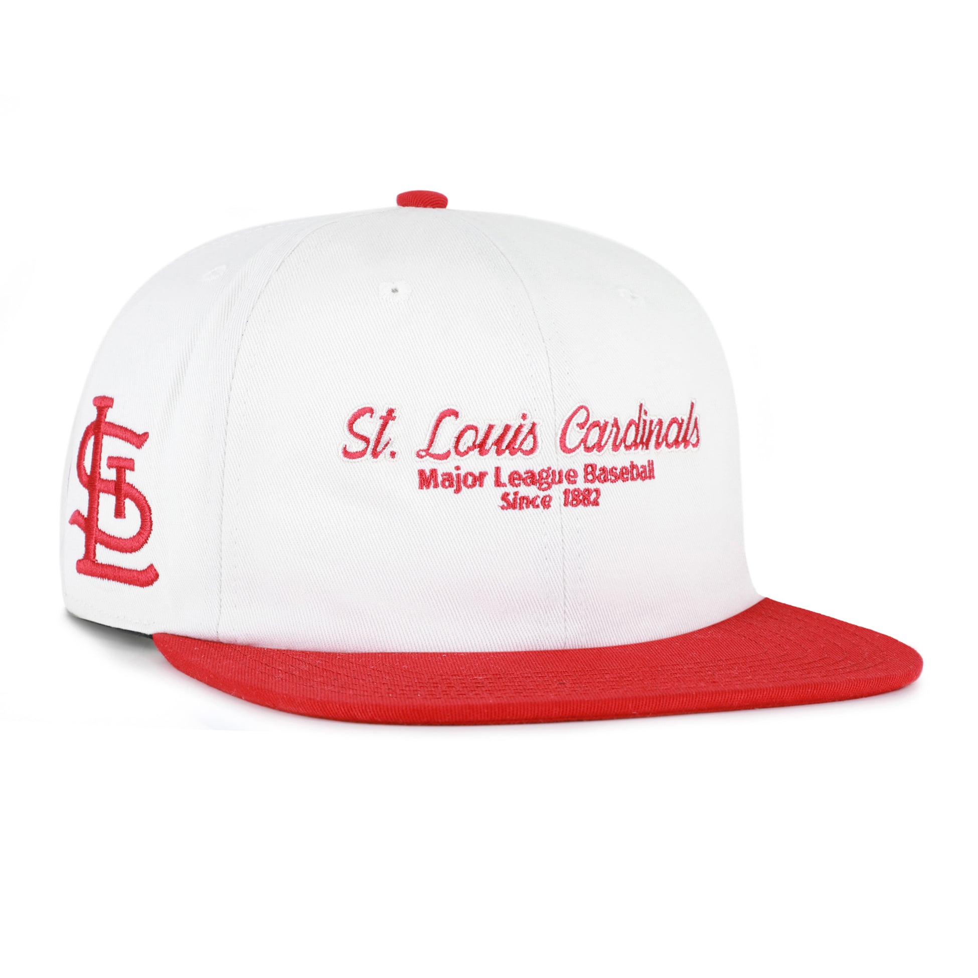 Casquette snapback capitaine décontractée St. Louis Cardinals '47 blanche/rouge
