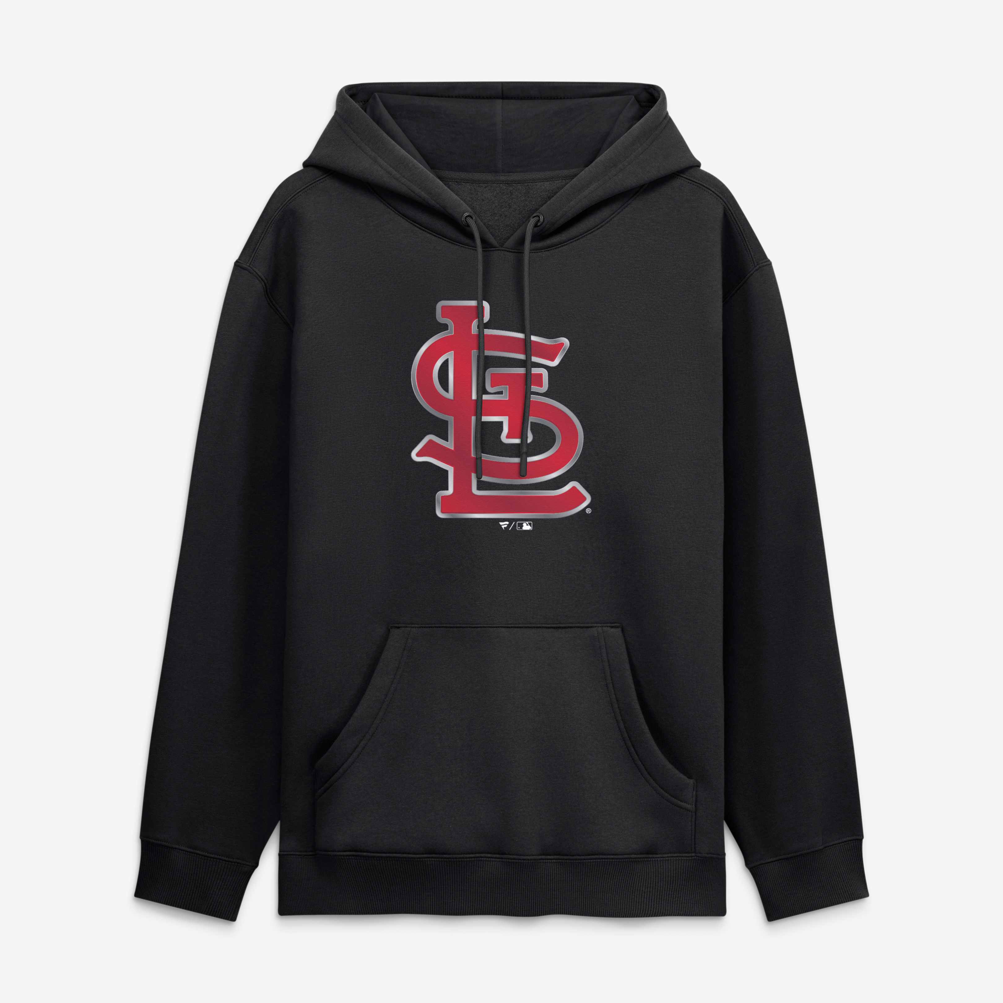 Sweat à capuche noir pour homme avec la mascotte métallique des Cardinals de Saint-Louis