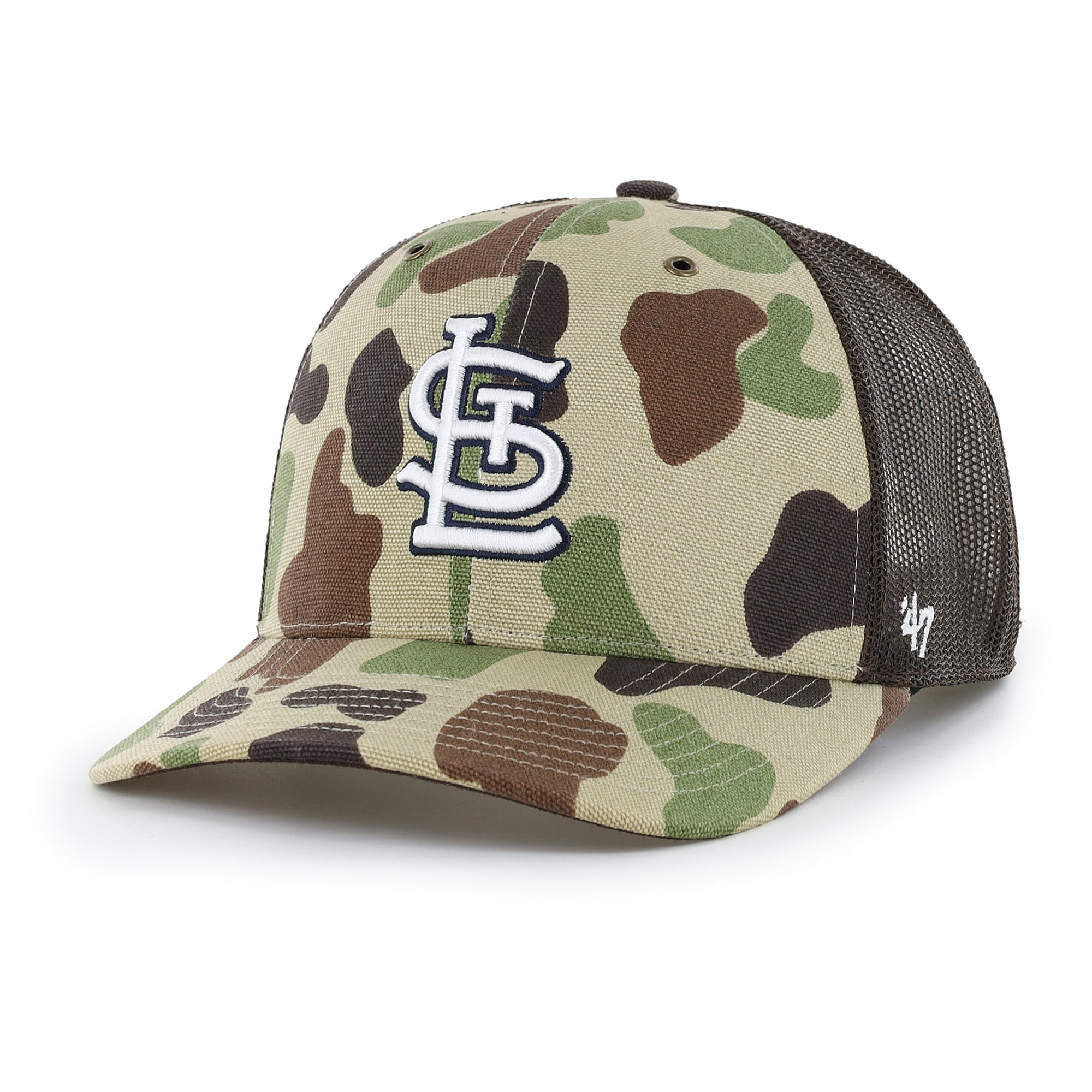 Casquette trucker ajustable Carhartt x '47 Camo St. Louis Cardinals Duck pour homme
