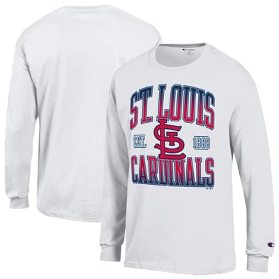  St. Louis Cardinals Champion Jersey Long Sleeve T-Shirt - White