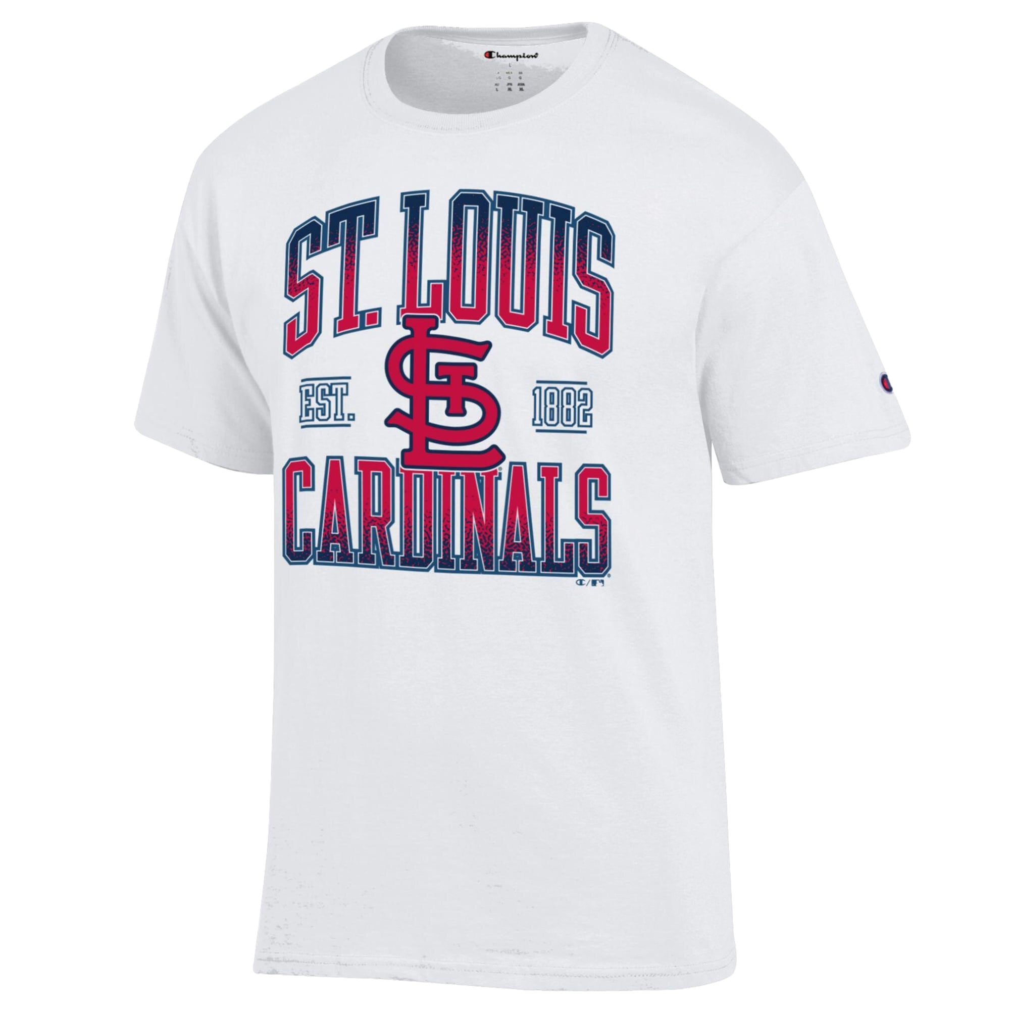 Men's Champion White St. Louis Cardinals Team Name T-Shirt