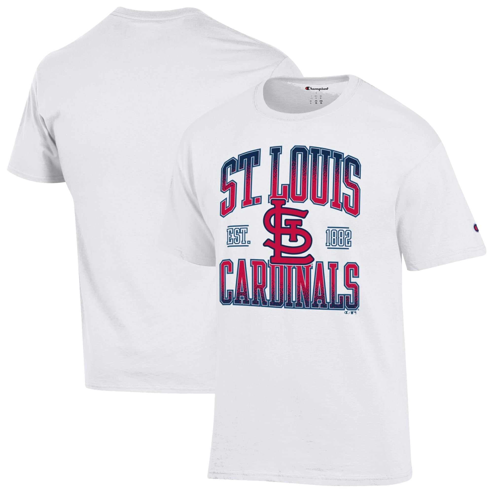 Men's Champion White St. Louis Cardinals Team Name T-Shirt