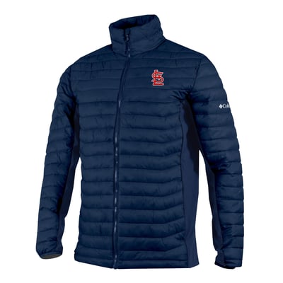 St. Louis Cardinals Columbia  Powder Pass Hybrid Full-Zip Jacket - Navy