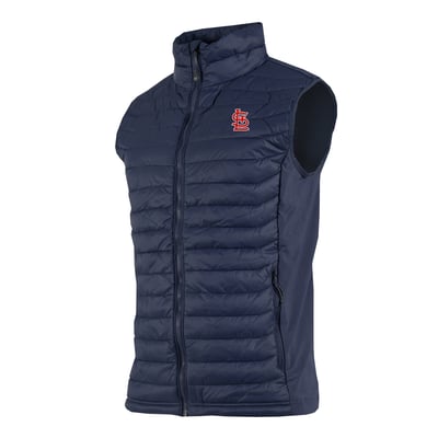 St. Louis Cardinals Columbia  Powder Pass Hybrid Full-Zip Vest - Navy