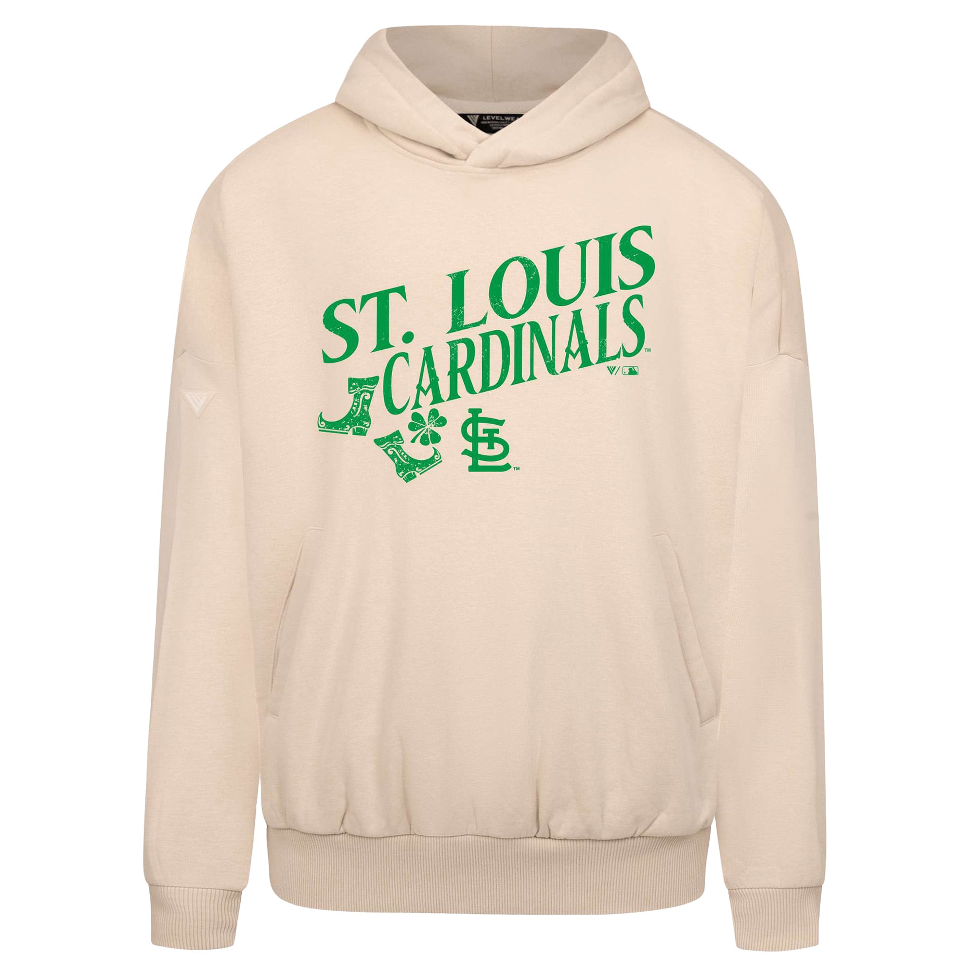 Sweat à capuche gris pour homme St. Louis Cardinals Patrick's Day