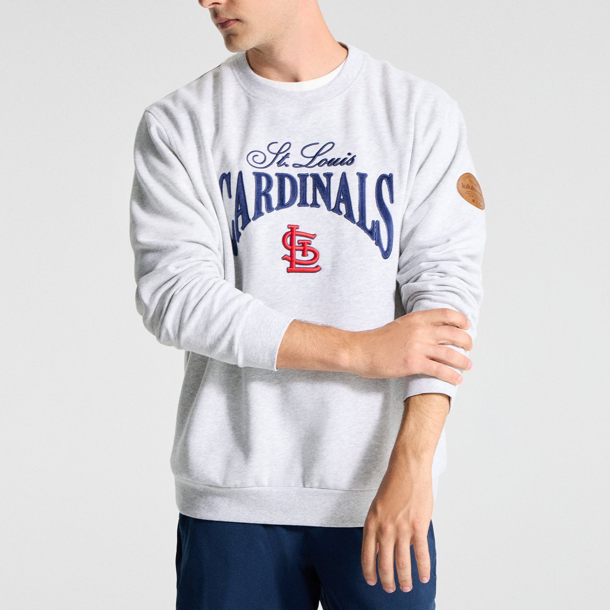 Men's lululemon Heathered Core Ultra Light Grey St. Louis Cardinals Steady State Sweatshirt