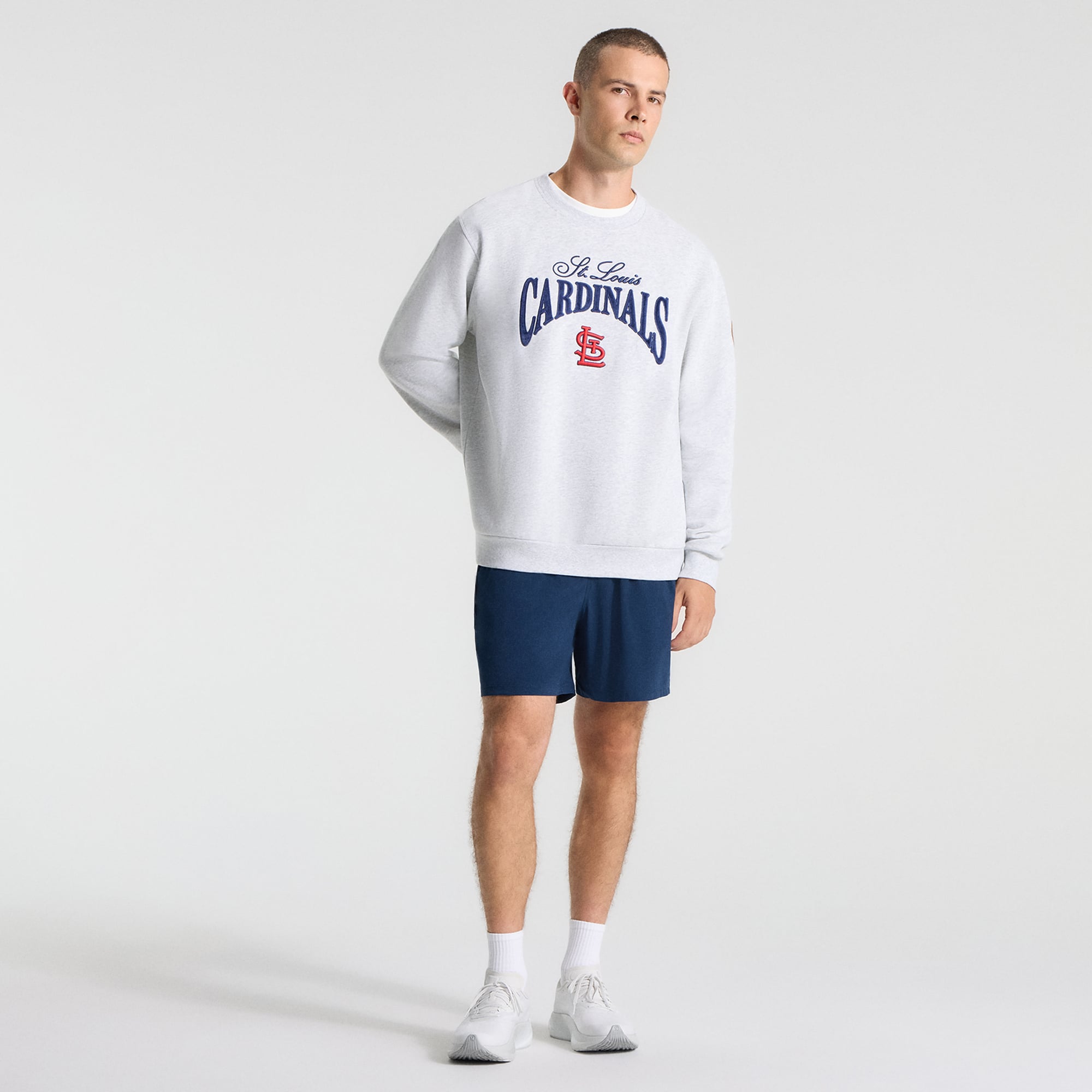 Men's lululemon Heathered Core Ultra Light Grey St. Louis Cardinals Steady State Sweatshirt