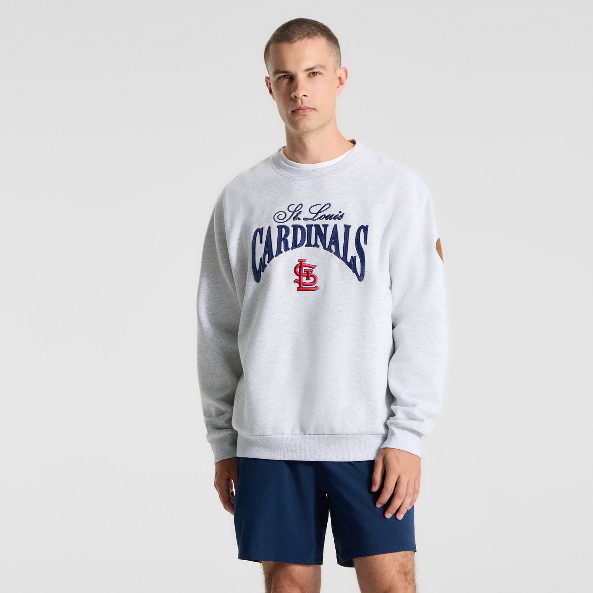 Sweat-shirt Steady State gris chiné ultra clair pour homme de la marque lululemon, coloris St. Louis Cardinals.