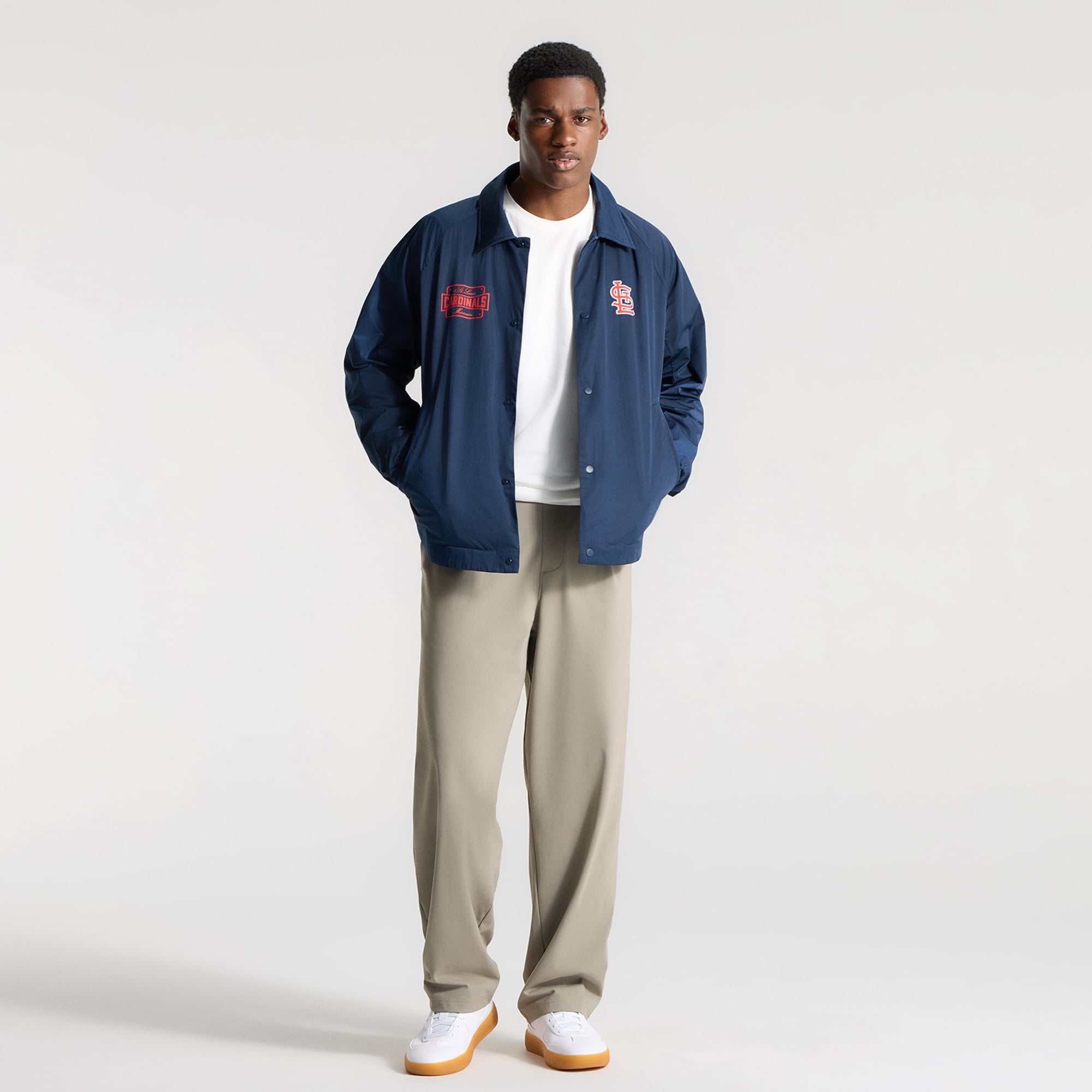 Veste de coach raglan True Navy St. Louis Cardinals lululemon pour homme