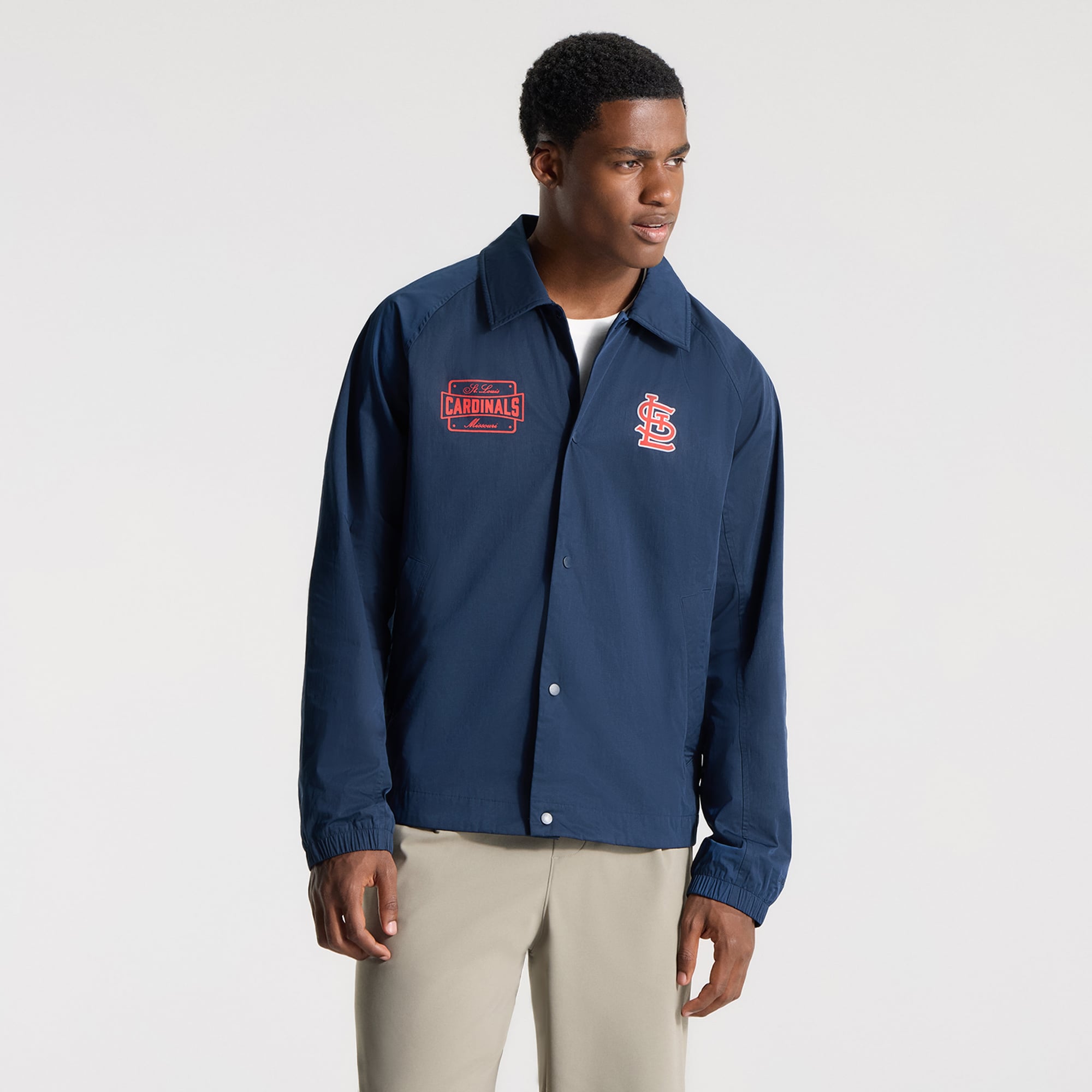 Veste de coach raglan True Navy St. Louis Cardinals lululemon pour homme