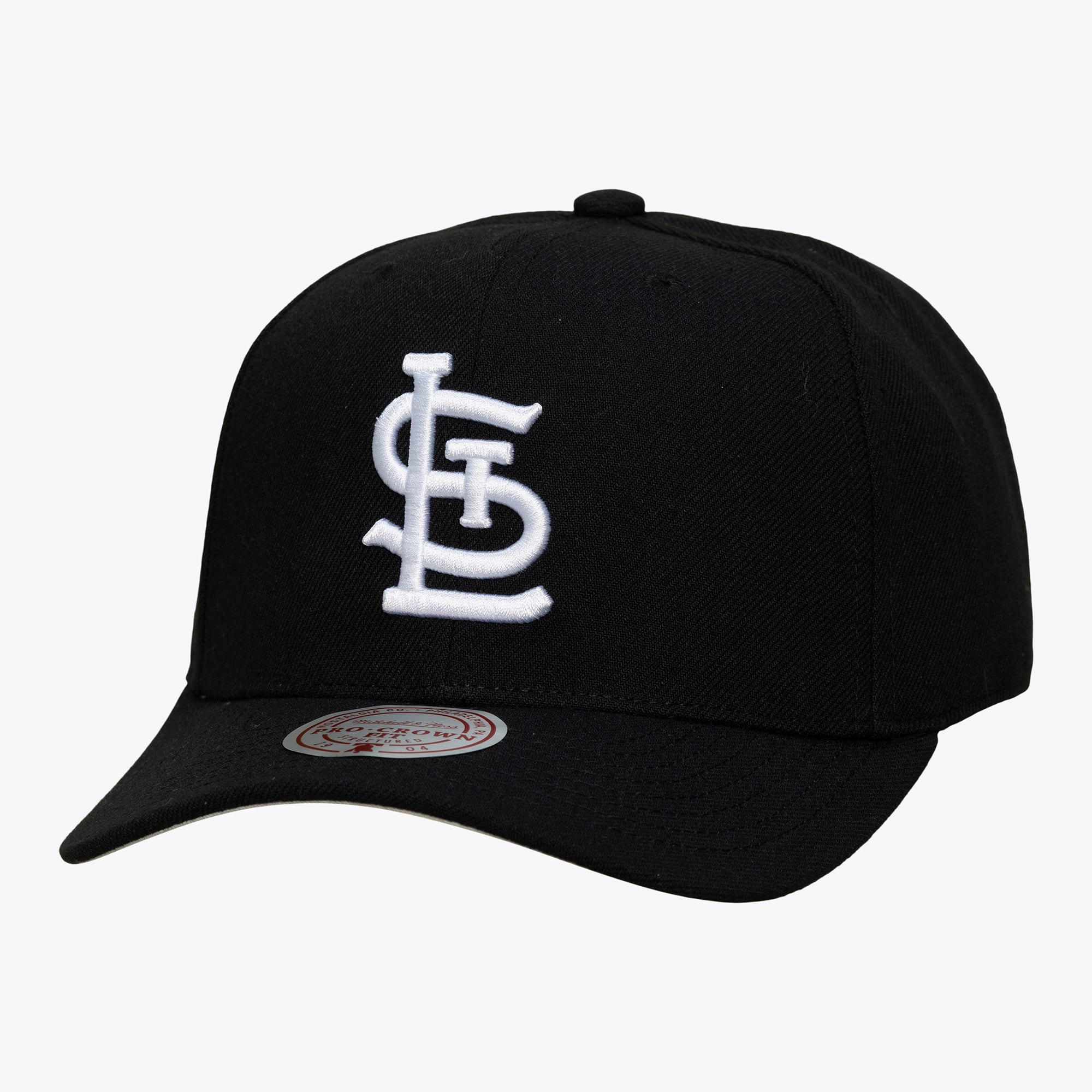 Men's Mitchell & Ness Black St. Louis Cardinals Pro Crown Snapback