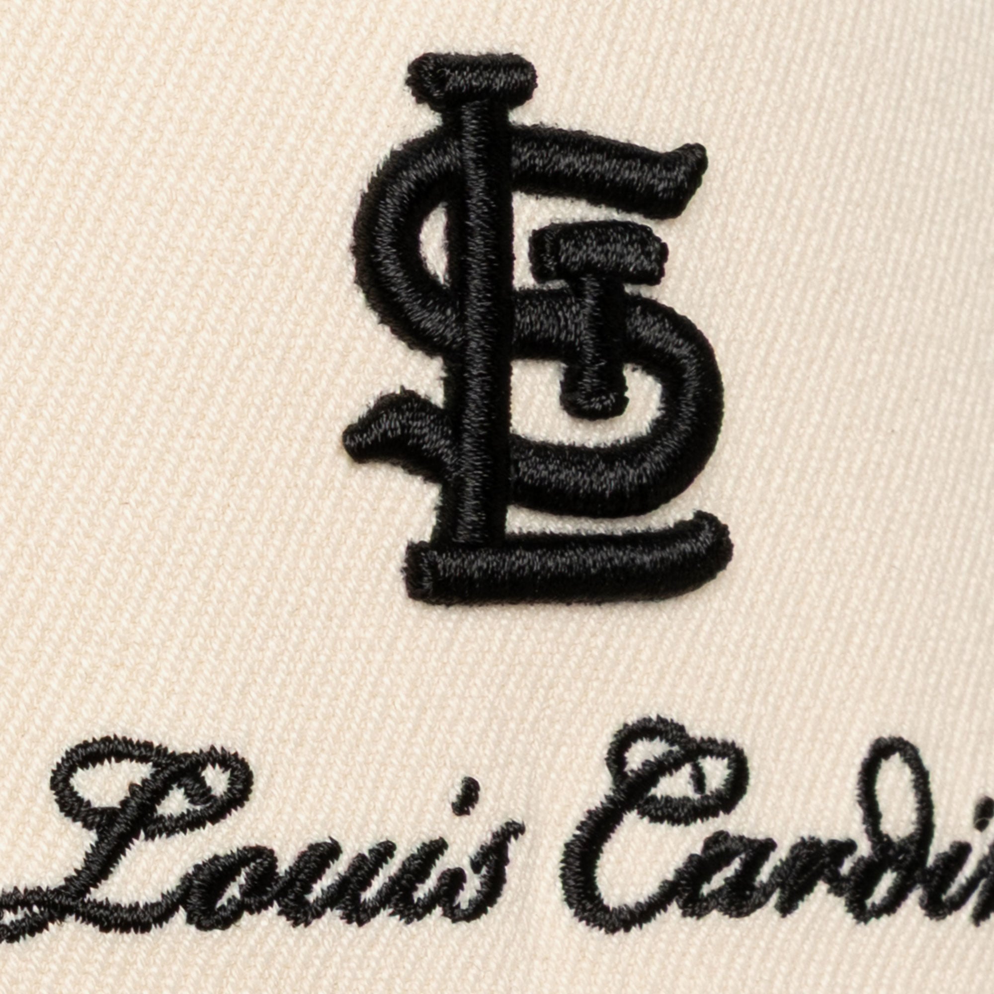 Men's Mitchell & Ness Cream/Black St. Louis Cardinals Flawless Stretch Snapback Hat