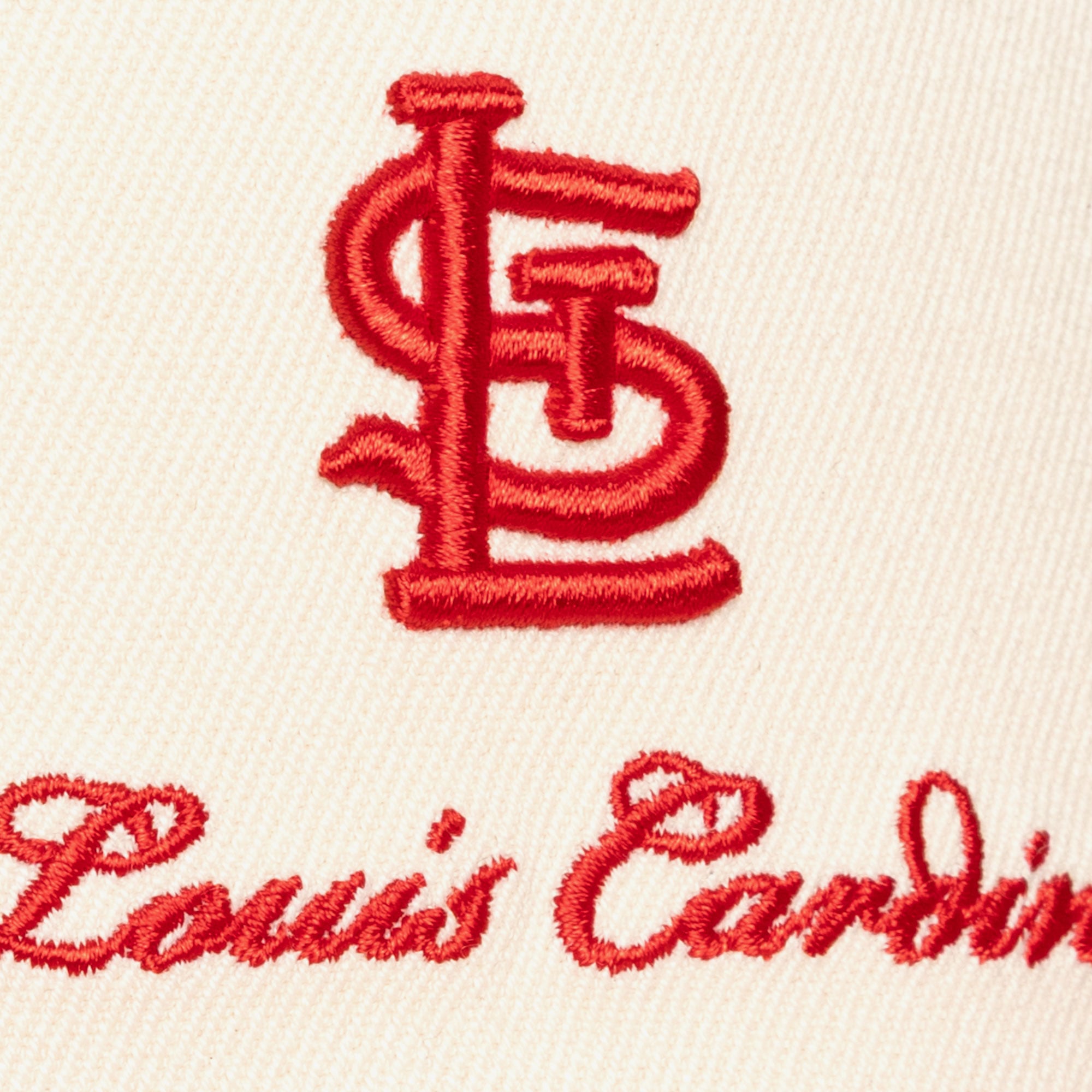 Men's Mitchell & Ness  Cream/Red St. Louis Cardinals Flawless Stretch-Snapback Hat
