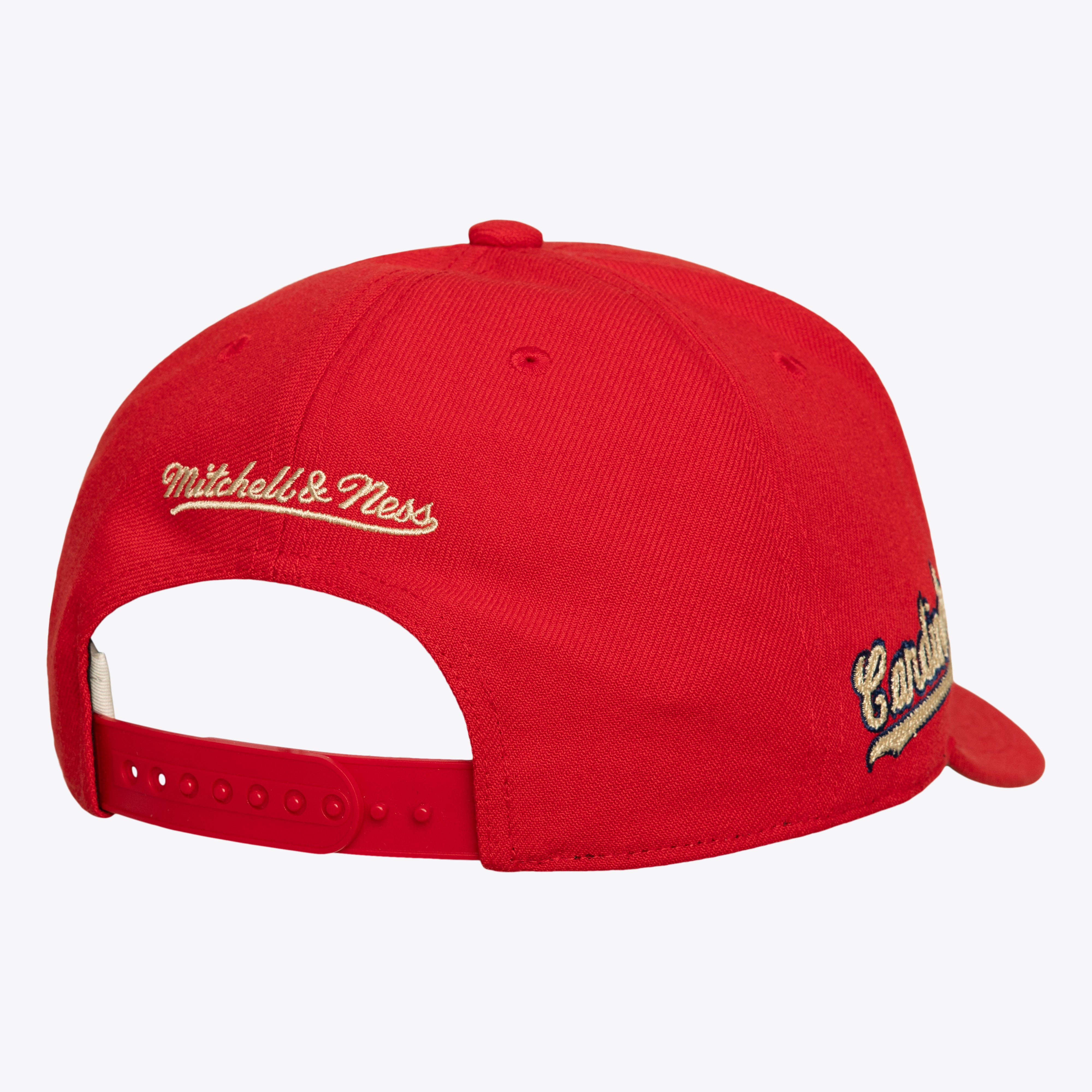 Men's Mitchell & Ness Red St. Louis Cardinals Secondary Pop Pro Snapback Hat