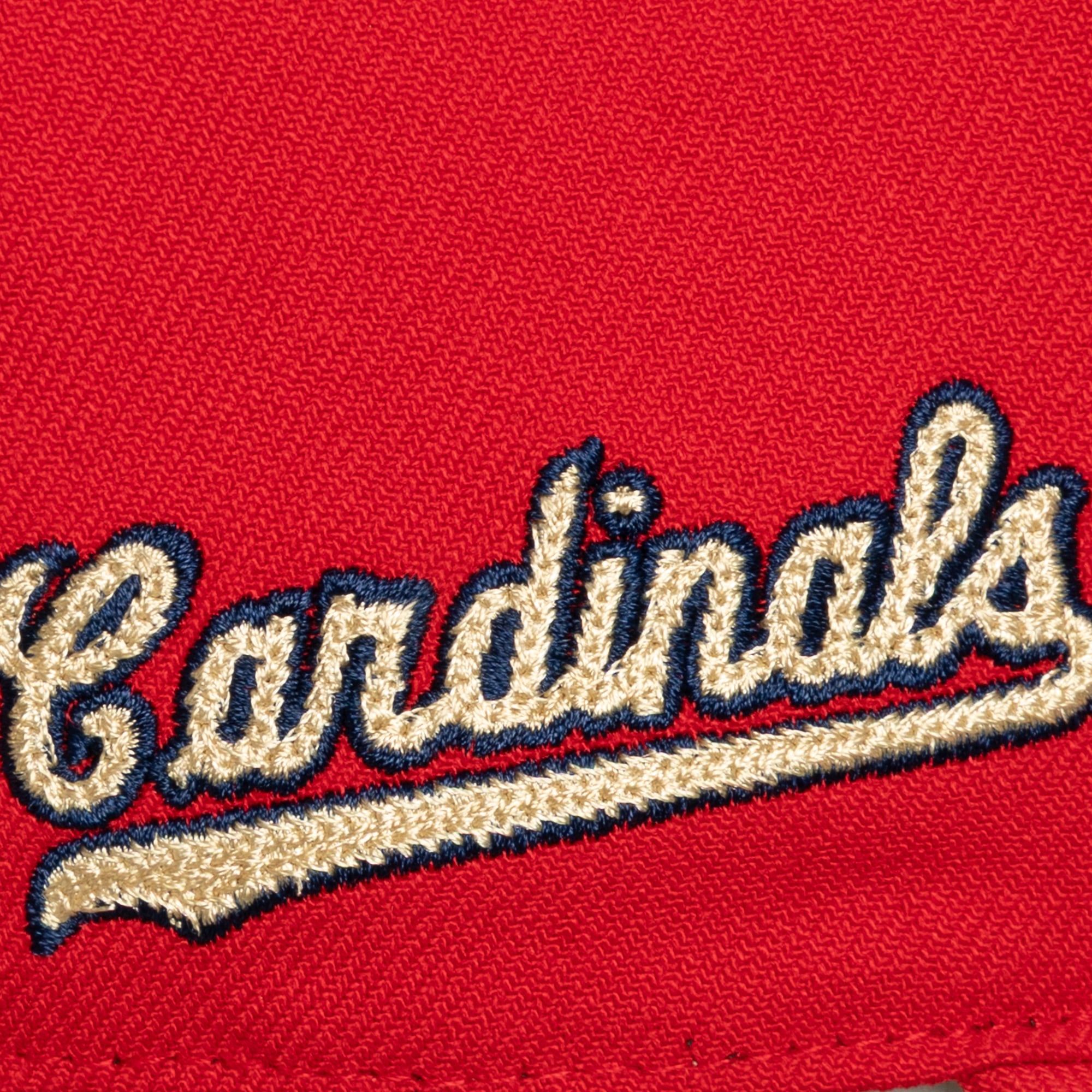 Men's Mitchell & Ness Red St. Louis Cardinals Secondary Pop Pro Snapback Hat