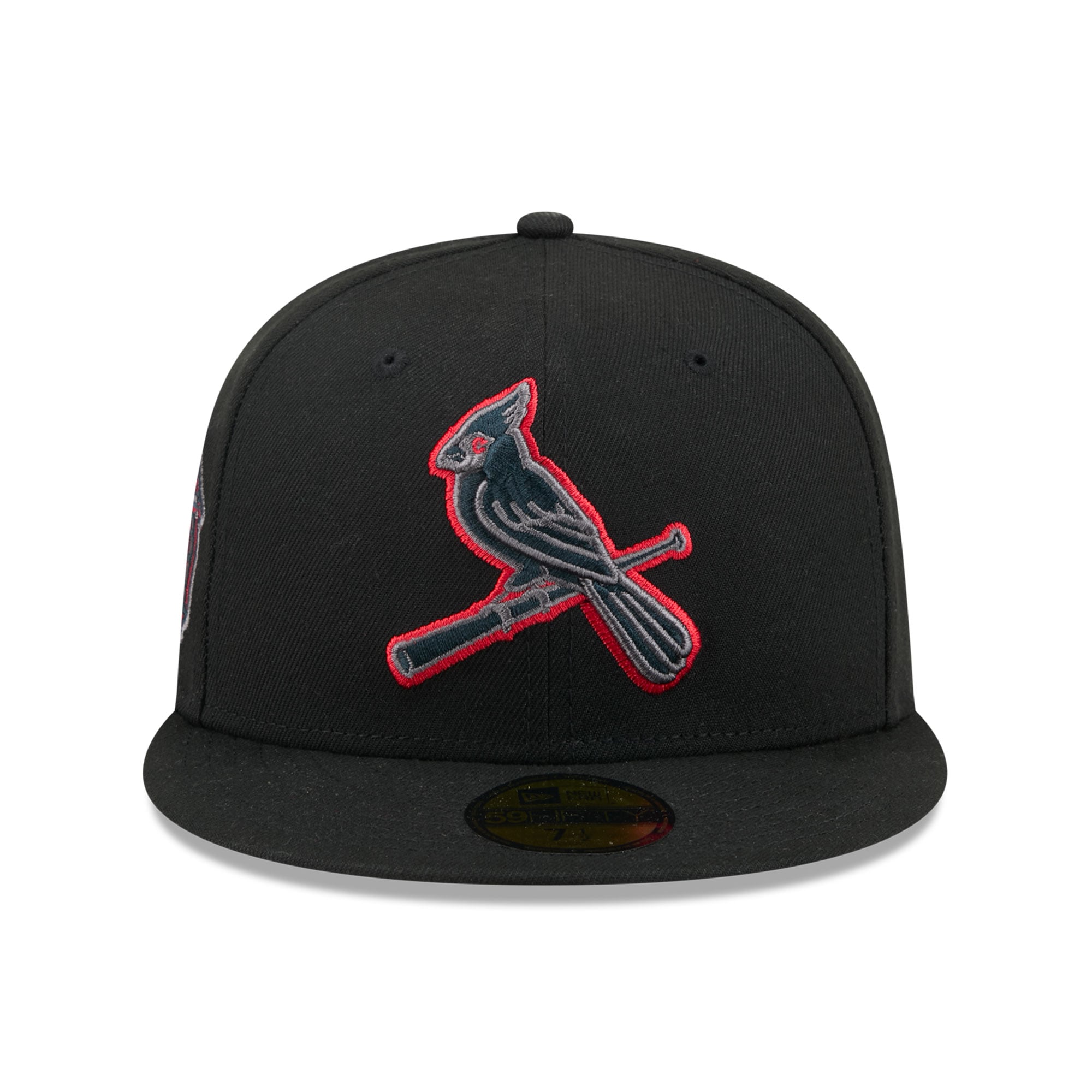 Casquette ajustée New Era 59FIFTY pour homme, noire, motif Cardinals de Saint-Louis.