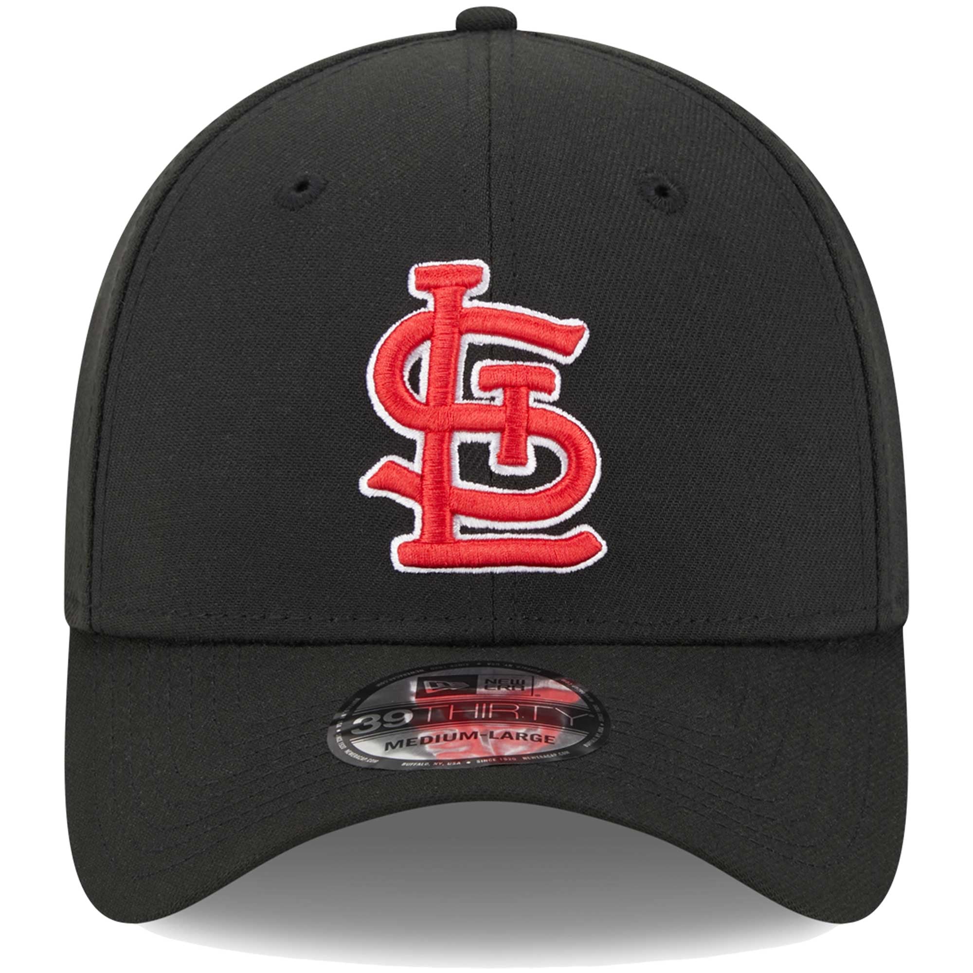 Casquette Flex 39THIRTY noire avec logo St. Louis Cardinals New Era pour homme