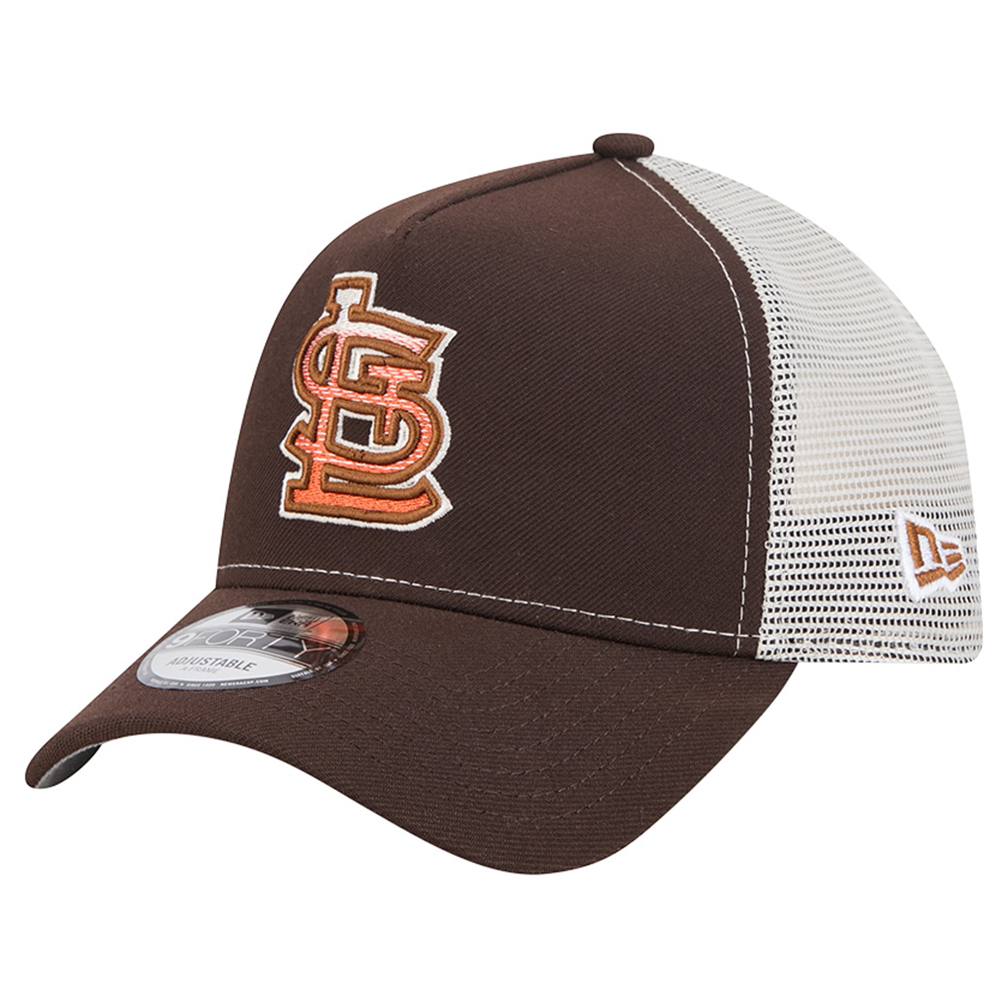 Casquette trucker ajustable New Era 9FORTY marron St. Louis Cardinals Pumpkin Spice pour homme