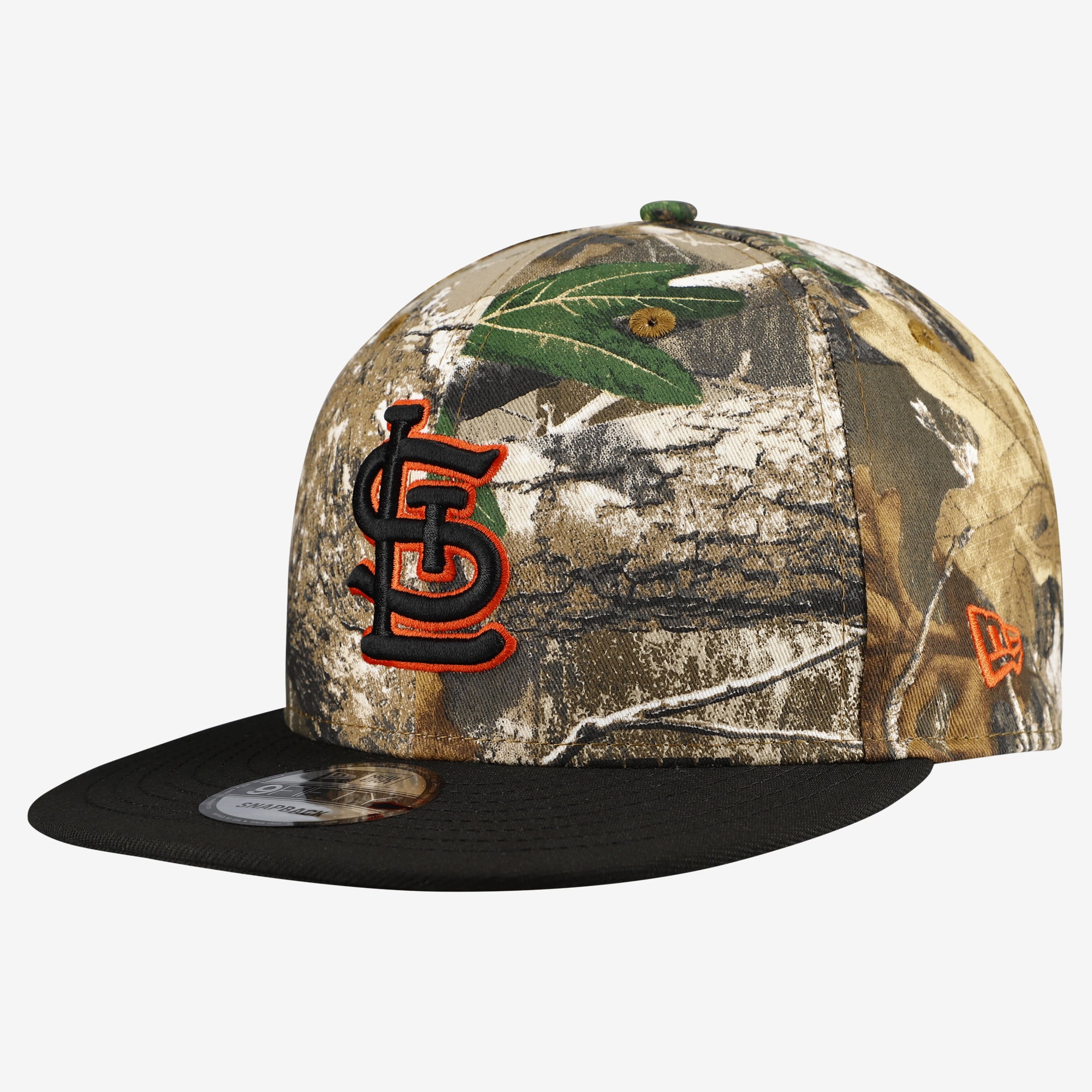 Casquette snapback New Era 9FIFTY pour homme, motif camouflage St. Louis Cardinals Realtree Orange Pop