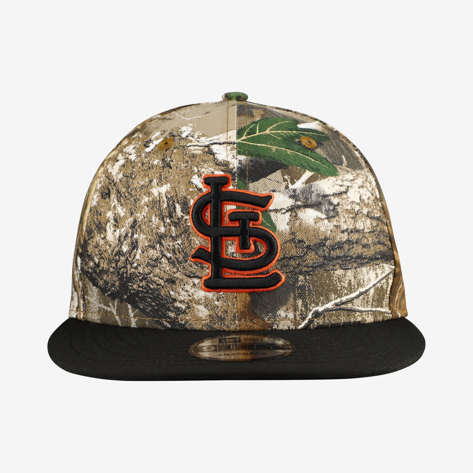 Casquette snapback New Era 9FIFTY pour homme, motif camouflage St. Louis Cardinals Realtree Orange Pop