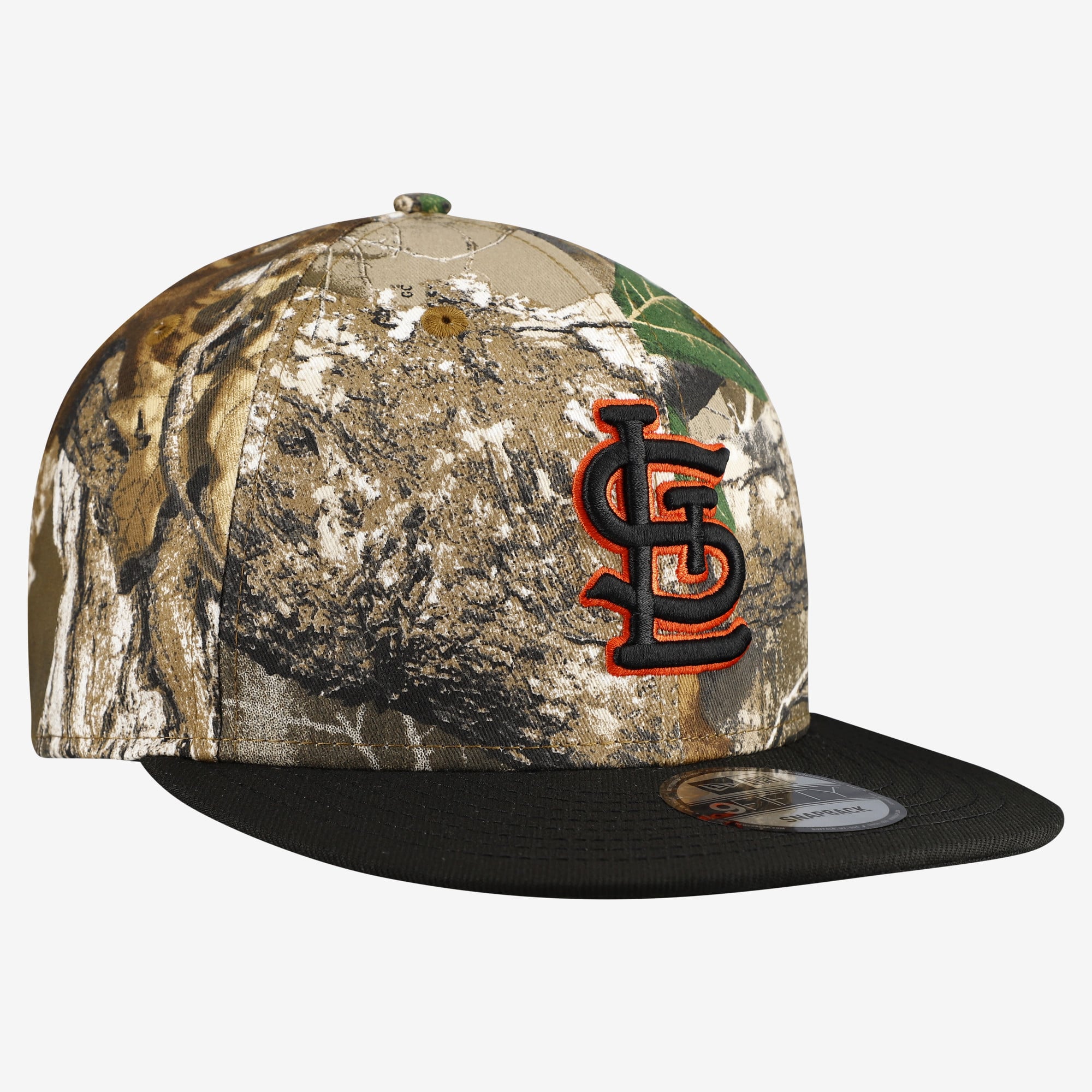 Casquette snapback New Era 9FIFTY pour homme, motif camouflage St. Louis Cardinals Realtree Orange Pop