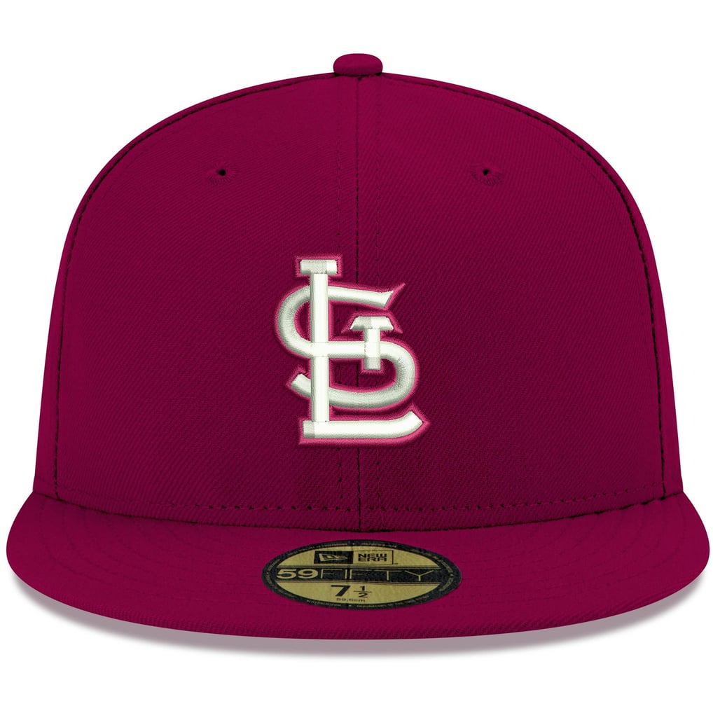 St. Louis Cardinals New Era White Logo 59FIFTY Fitted Hat - Cardinal