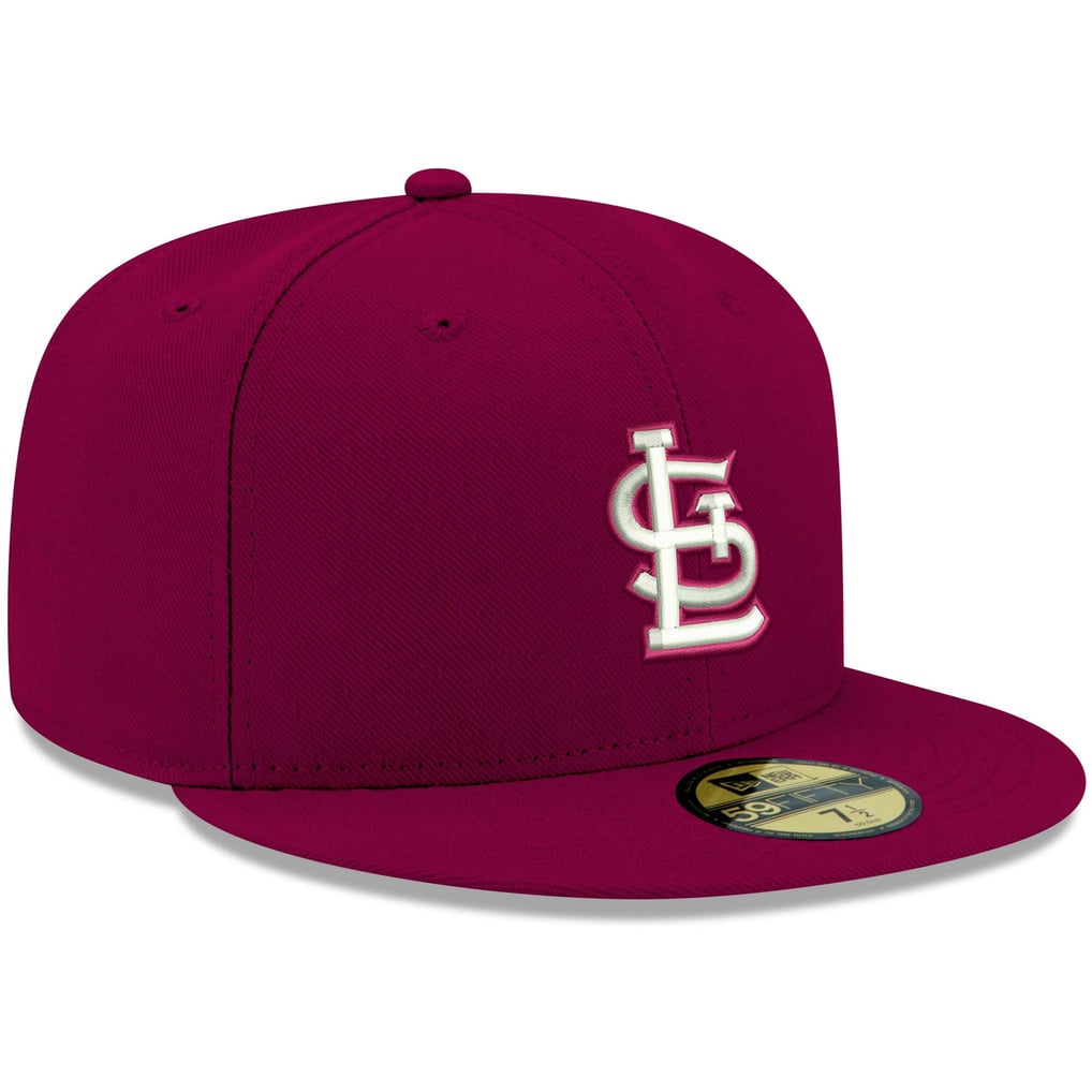 St. Louis Cardinals New Era White Logo 59FIFTY Fitted Hat - Cardinal