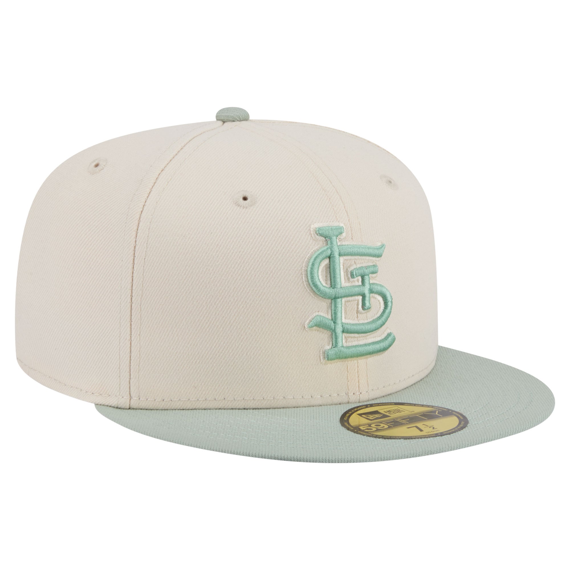 Casquette ajustée New Era 59FIFTY crème/verte pour homme, coloris Cardinals de Saint-Louis