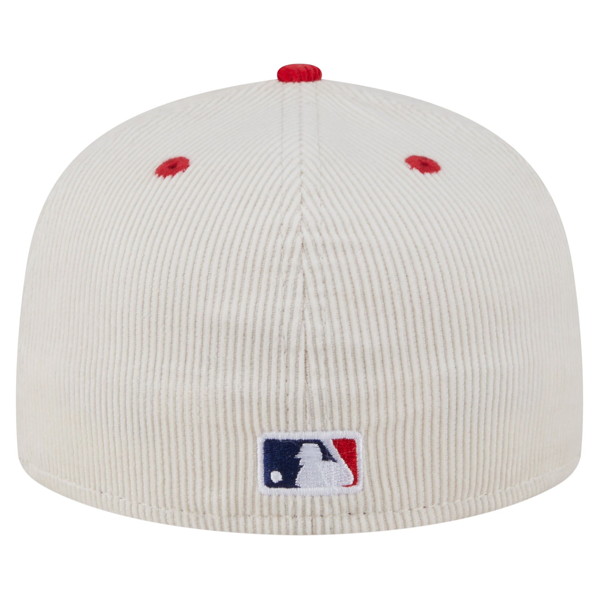Men's New Era Cream/Red St. Louis Cardinals Two-Tone Corduroy 59FIFTY Fitted Hat