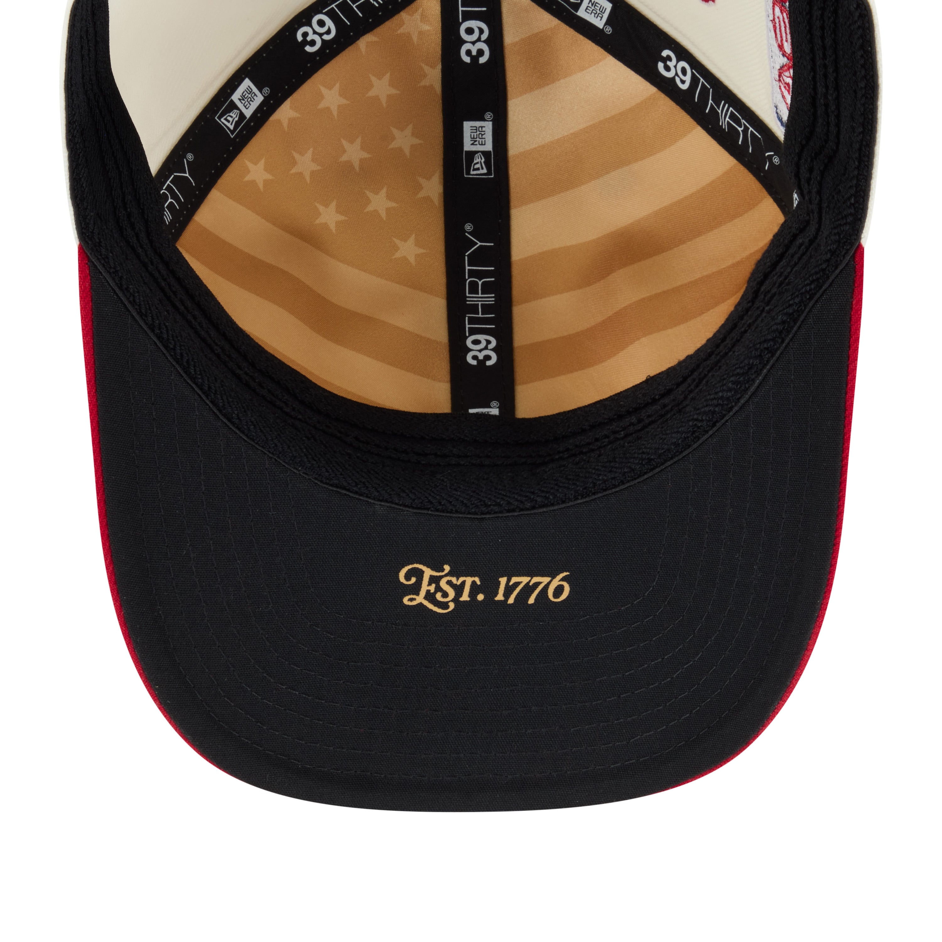 Men's New Era Cream/Red St. Louis Cardinals USA 250 Fourth of July 39THIRTY M-Crown Flex Hat
