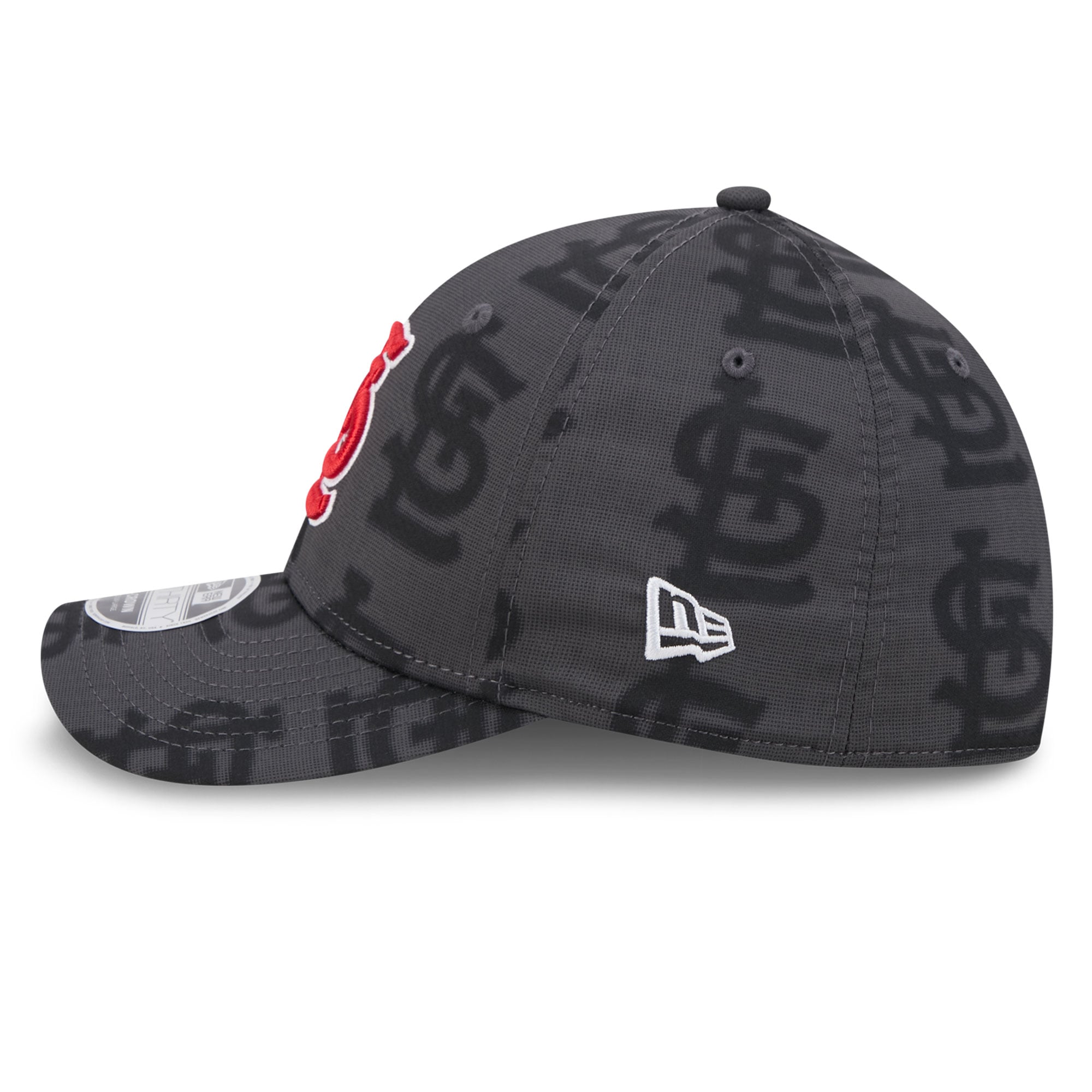 Men's New Era  Gray St. Louis Cardinals Halftone 39THIRTY Flex Hat