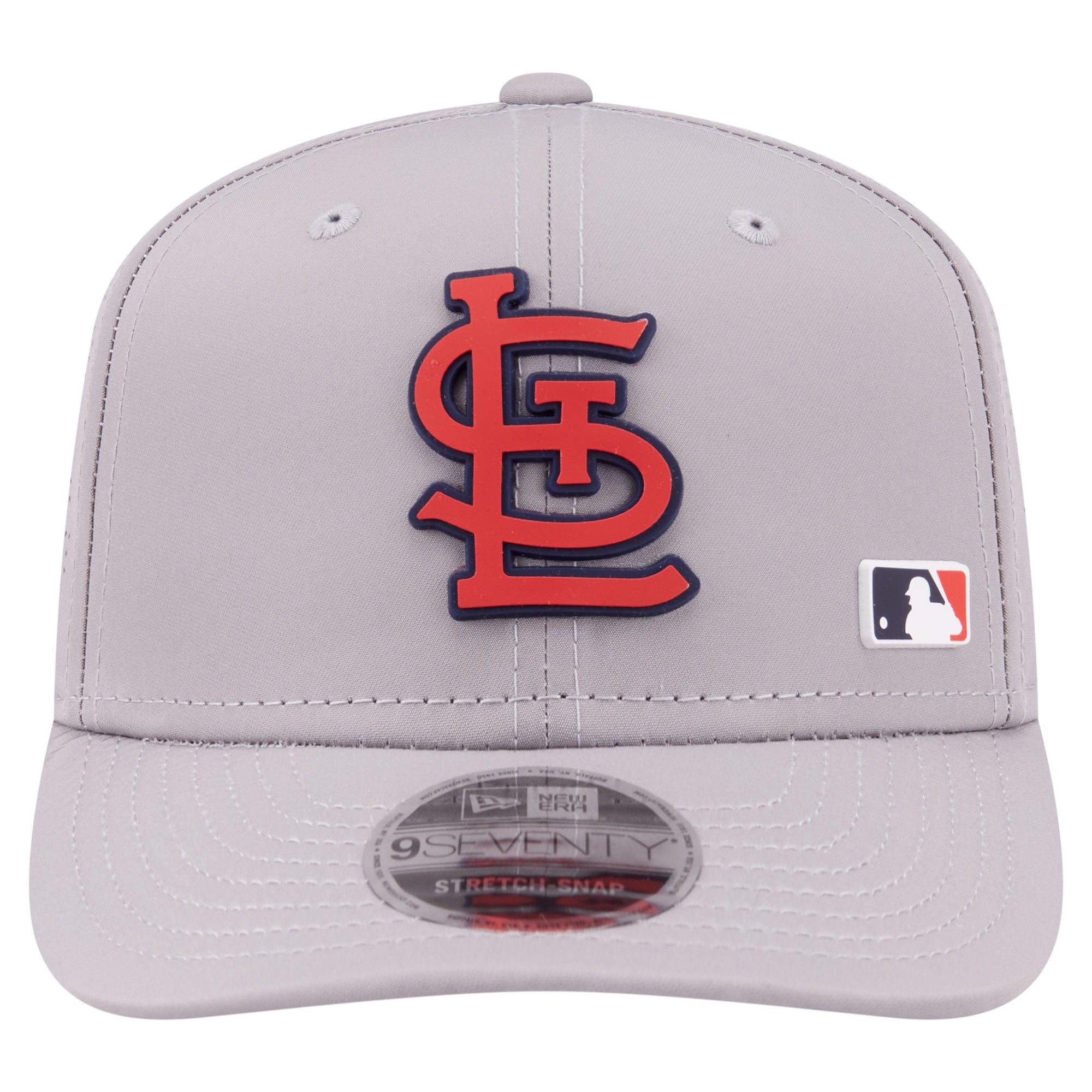 Casquette ajustable New Era grise St. Louis Cardinals 9SEVENTY perforée au laser pour homme