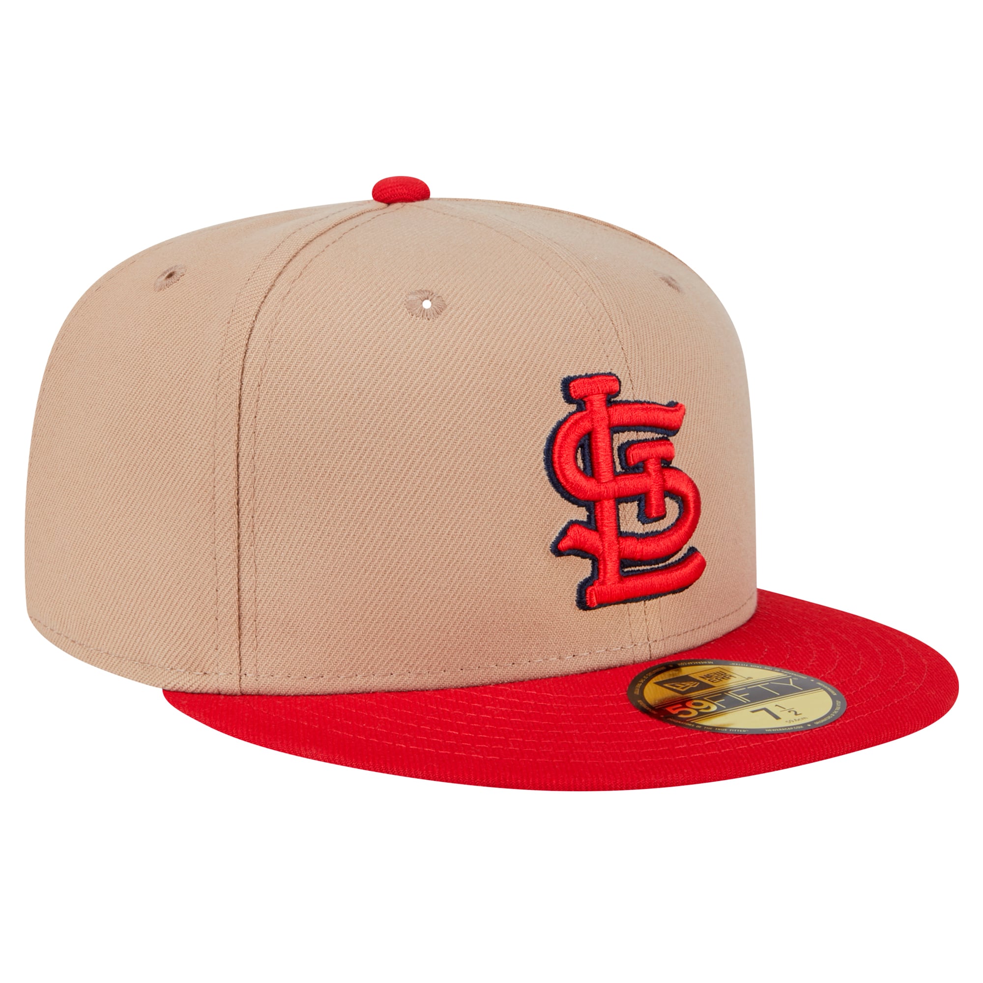 Men's New Era Khaki St. Louis Cardinals 59FIFTY Fitted Hat