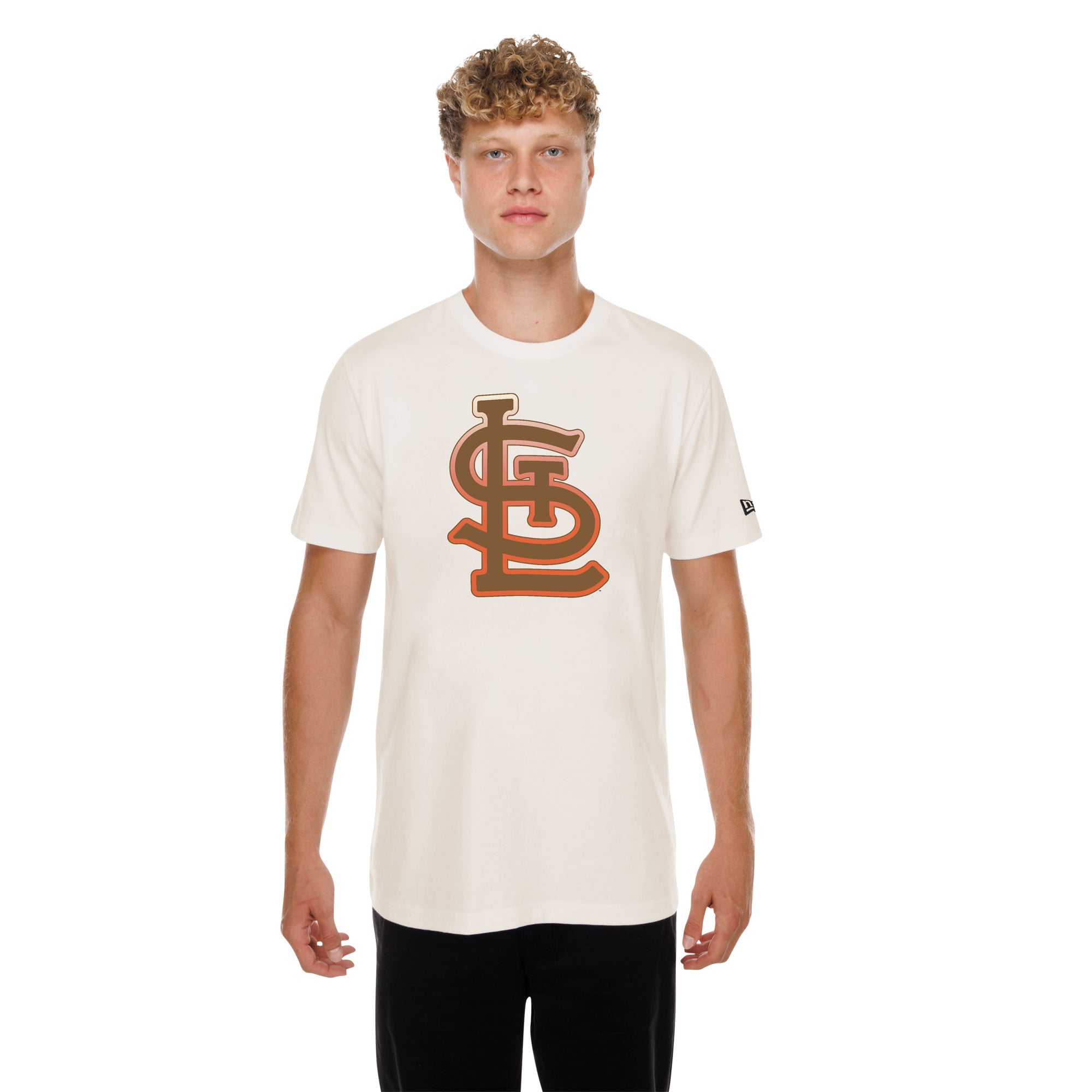 Men's New Era Natural St. Louis Cardinals Pumpkin Spice T-Shirt
