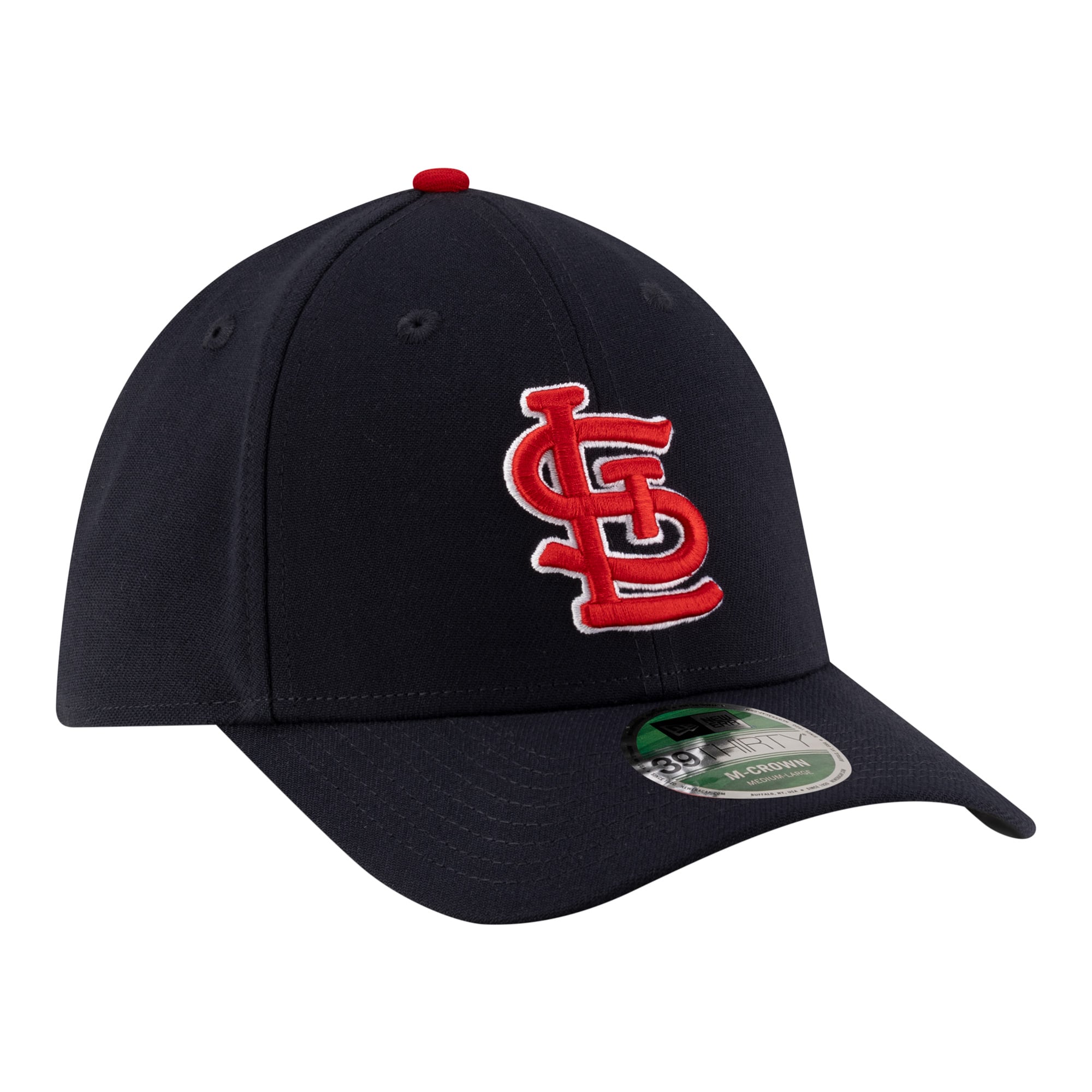 Men's New Era  Navy St. Louis Cardinals Player Replica 39THIRTY M-Crown Flex Hat