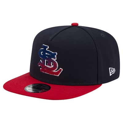 St. Louis Cardinals New Era Chenille Gradient A-Frame 9FIFTY Snapback Hat - Navy/Red