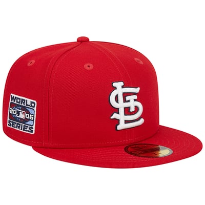 Representative product-family photo: St. Louis Cardinals New Era  2006 World Series Team Color 59FIFTY Fitted Hat - Red. Pictured option and availability are unverified.