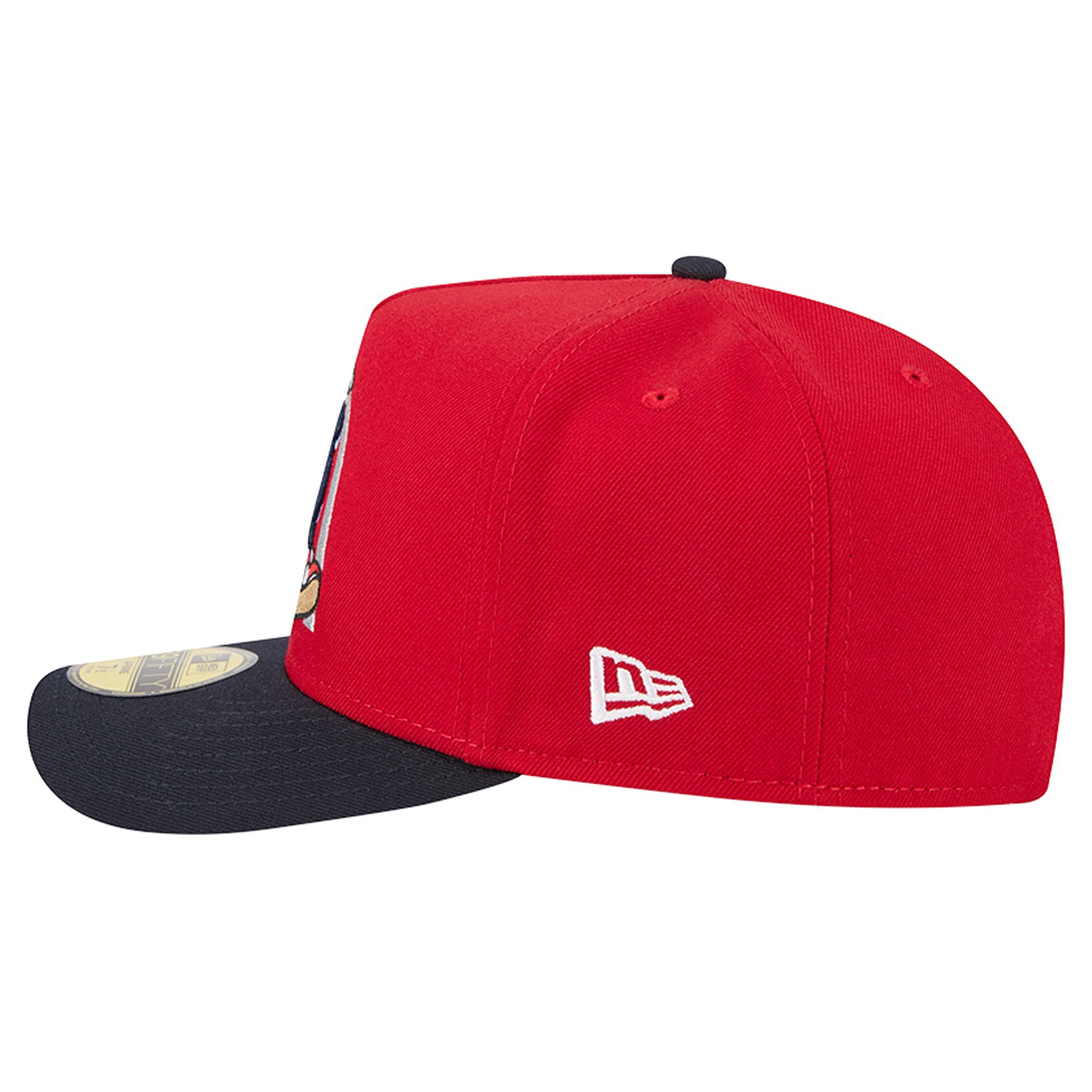 Casquette ajustée New Era 59FIFTY pour homme, rouge/marine, motif dessin animé des Cardinals de Saint-Louis