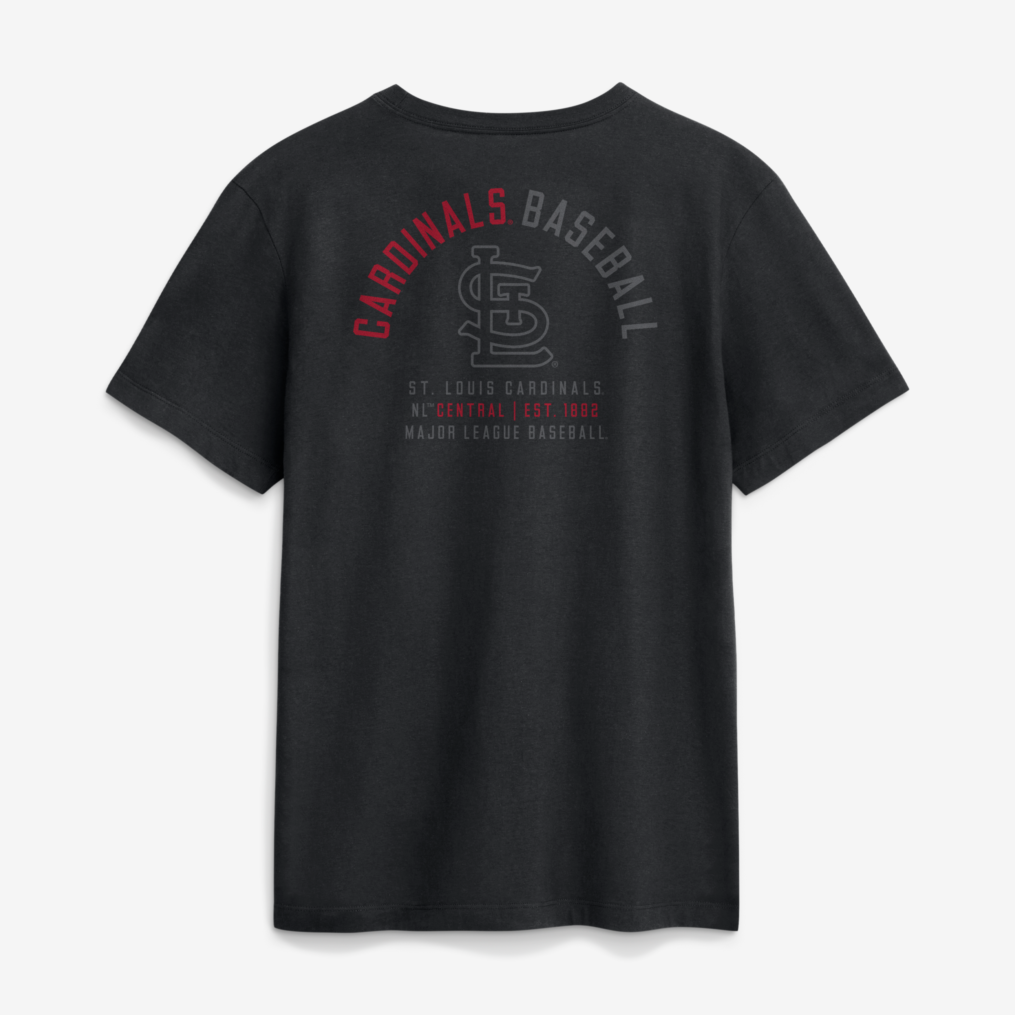 Men's Nike Black St. Louis Cardinals Split Logo T-Shirt