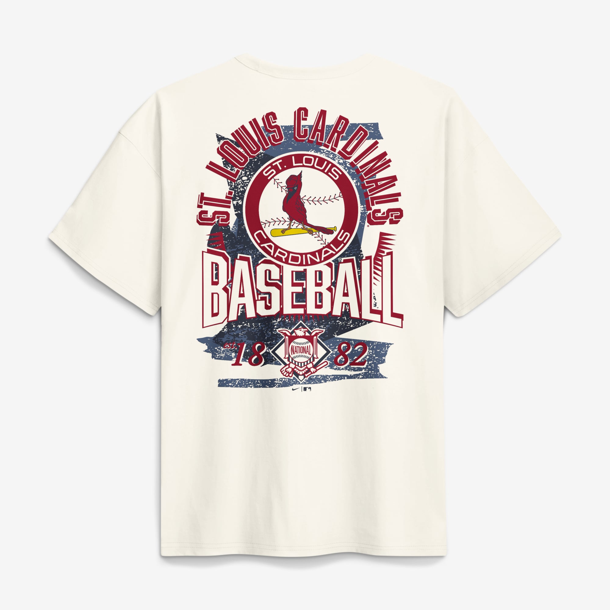 T-shirt Nike Max90 Arch Heavyweight couleur crème pour homme, modèle St. Louis Cardinals