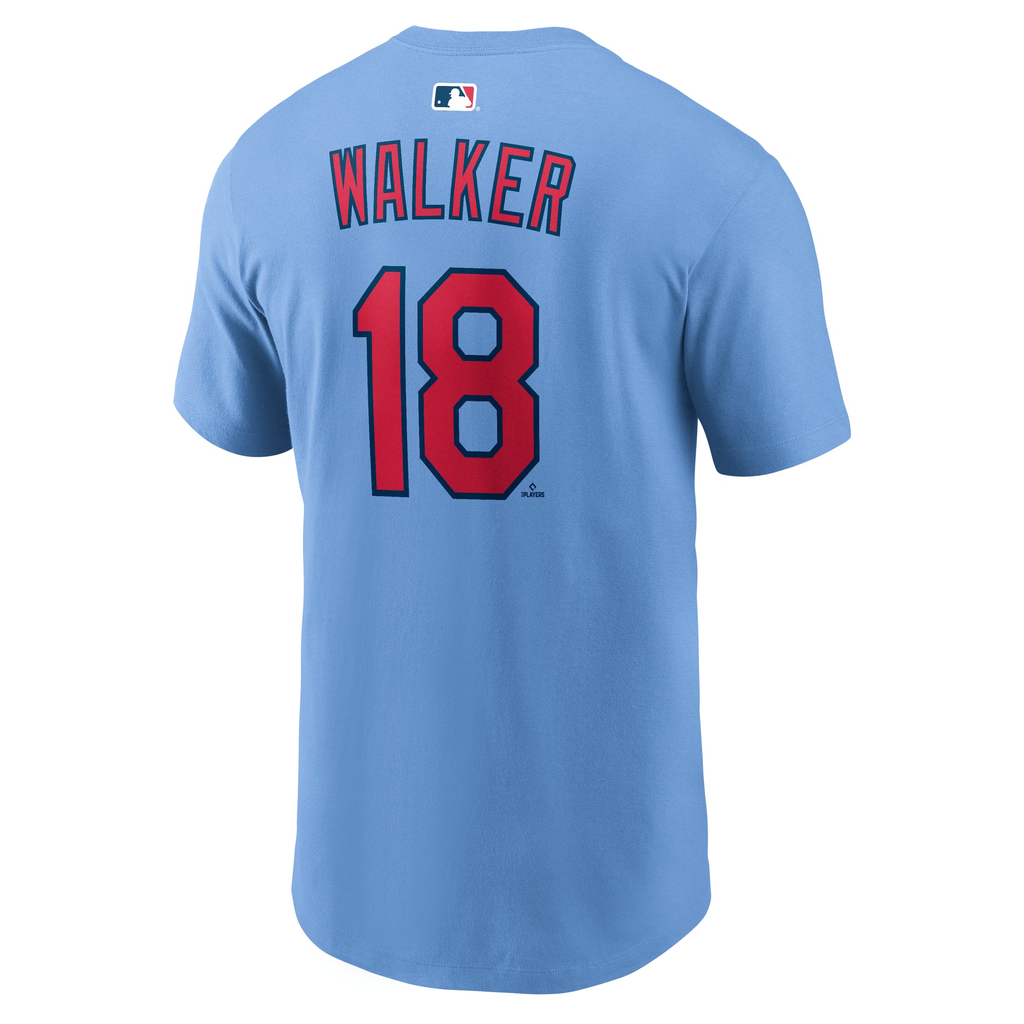 T-shirt Nike Jordan Walker bleu marine pour homme, avec nom et numéro des Cardinals de Saint-Louis