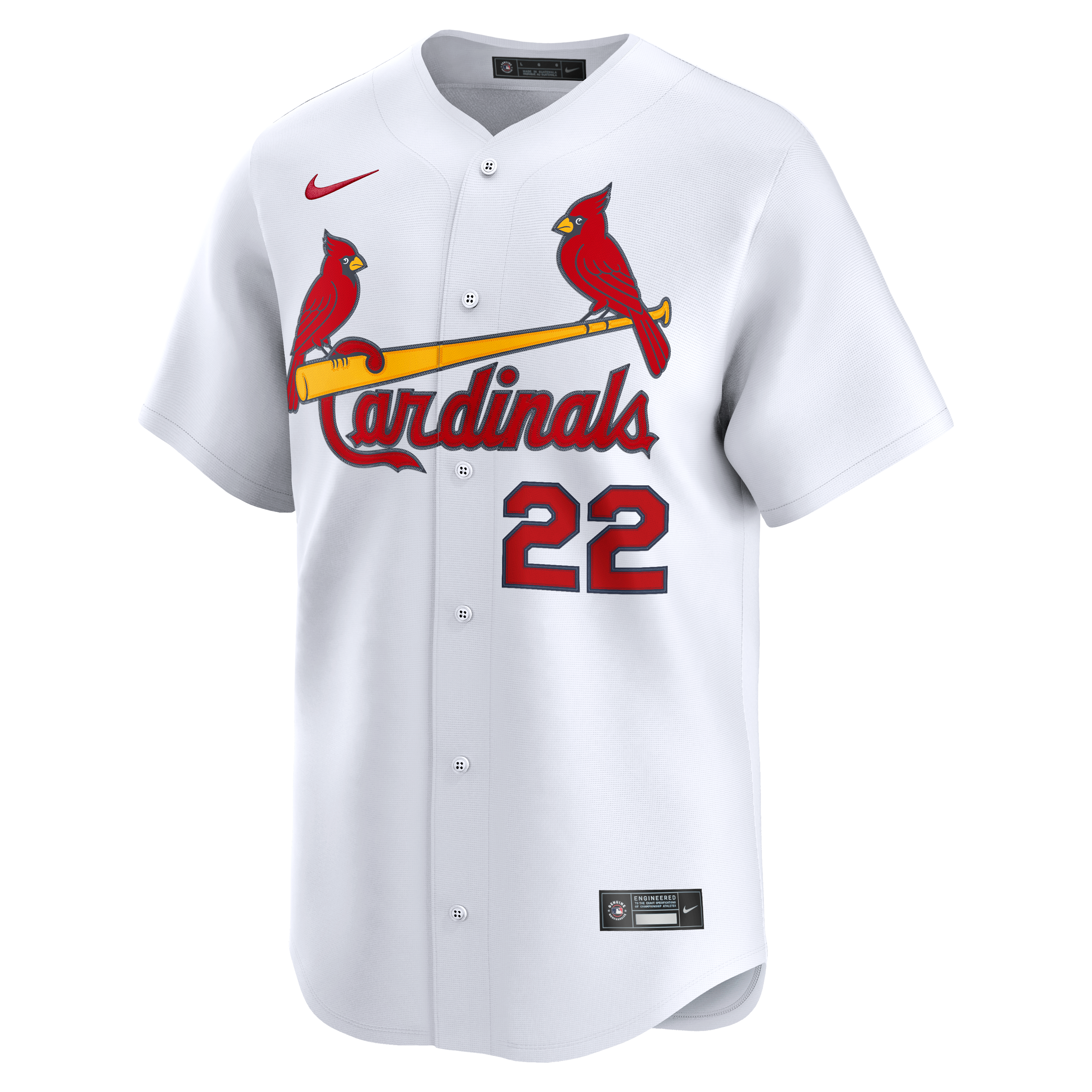 Maillot domicile Nike Joshua Báez blanc des Cardinals de Saint-Louis, édition limitée, pour homme