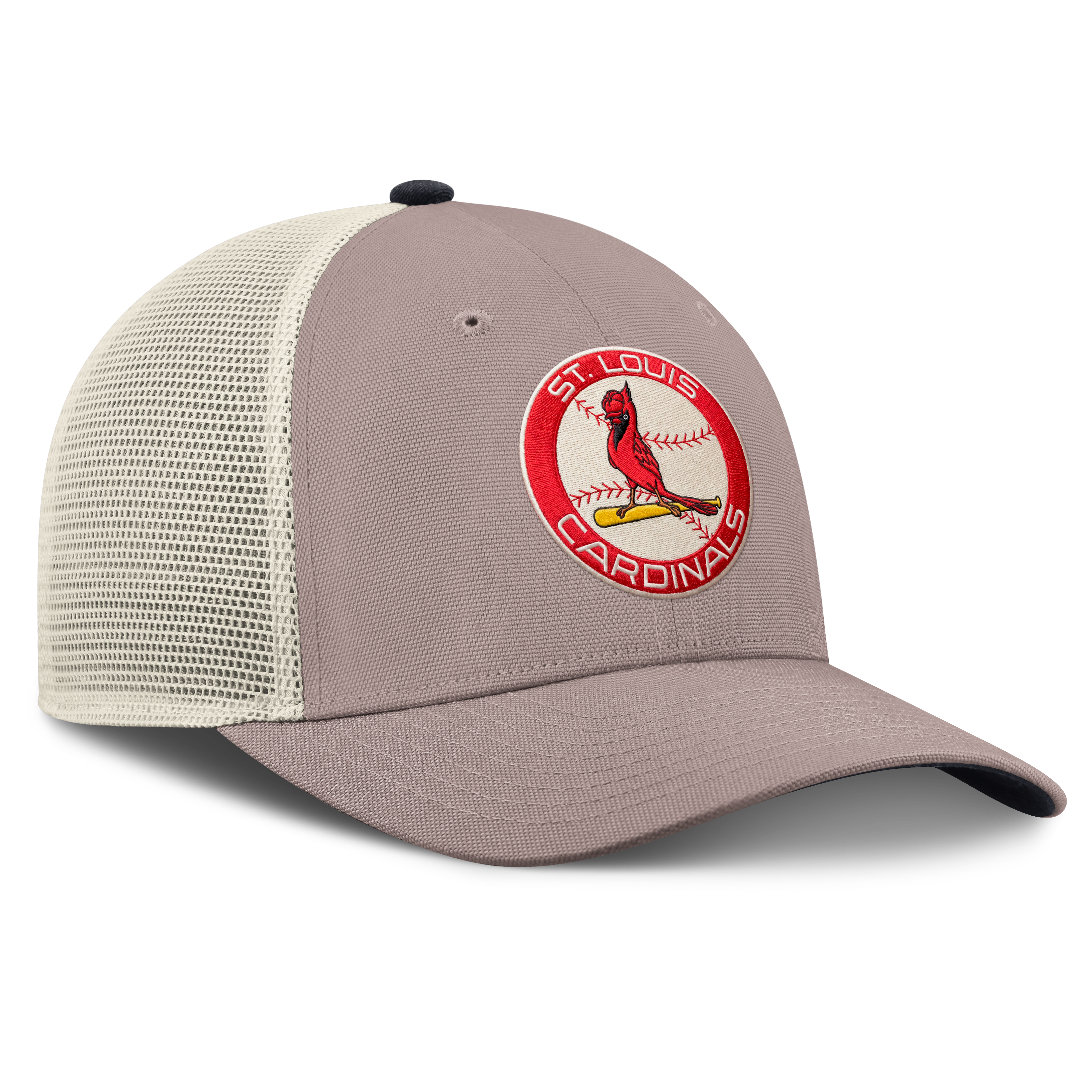 Casquette trucker ajustable Nike kaki St. Louis Cardinals Cooperstown Rise pour homme