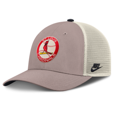 St. Louis Cardinals Nike Rise Adjustable Trucker Hat - Khaki