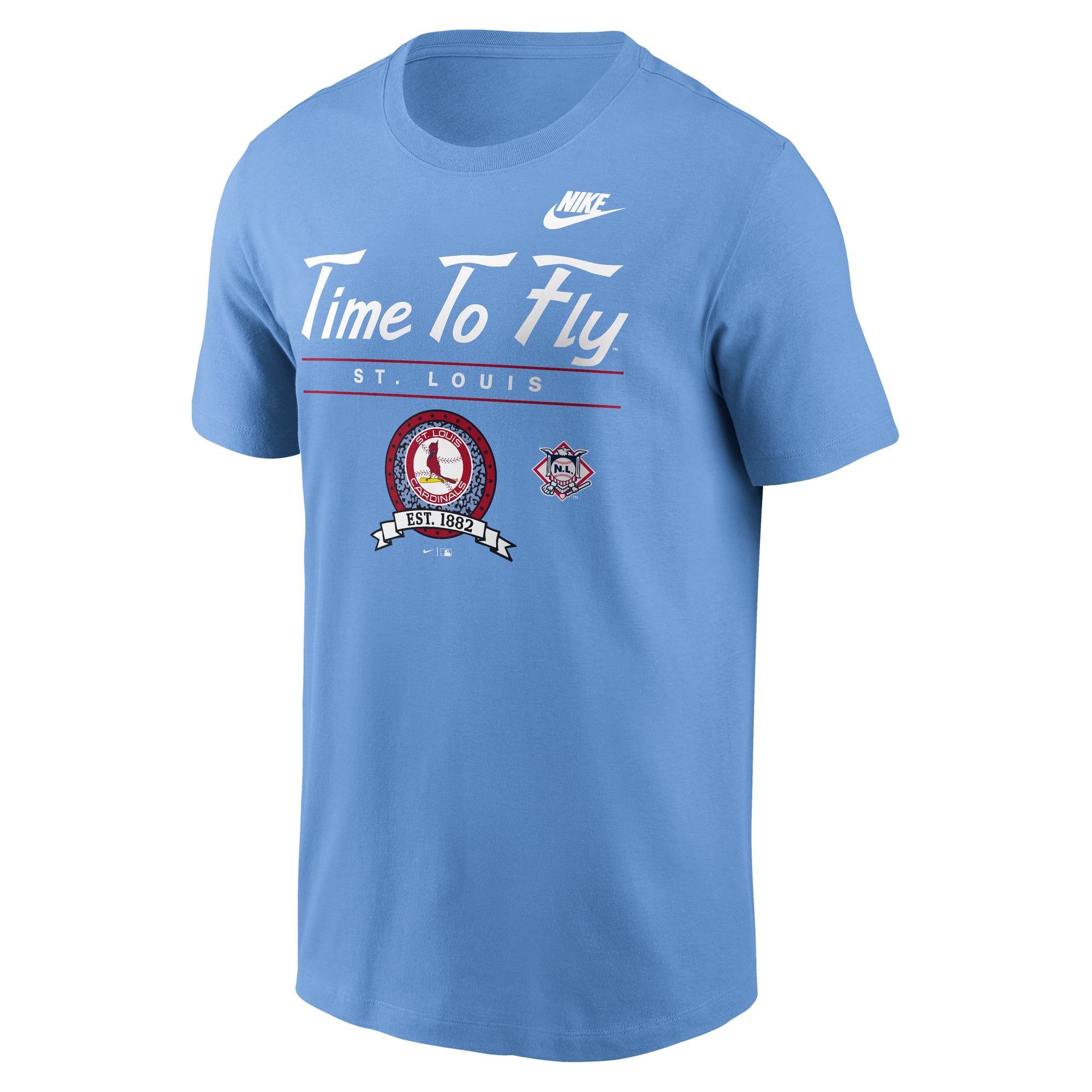 Men's Nike Light Blue St. Louis Cardinals Cooperstown Graphic T-Shirt