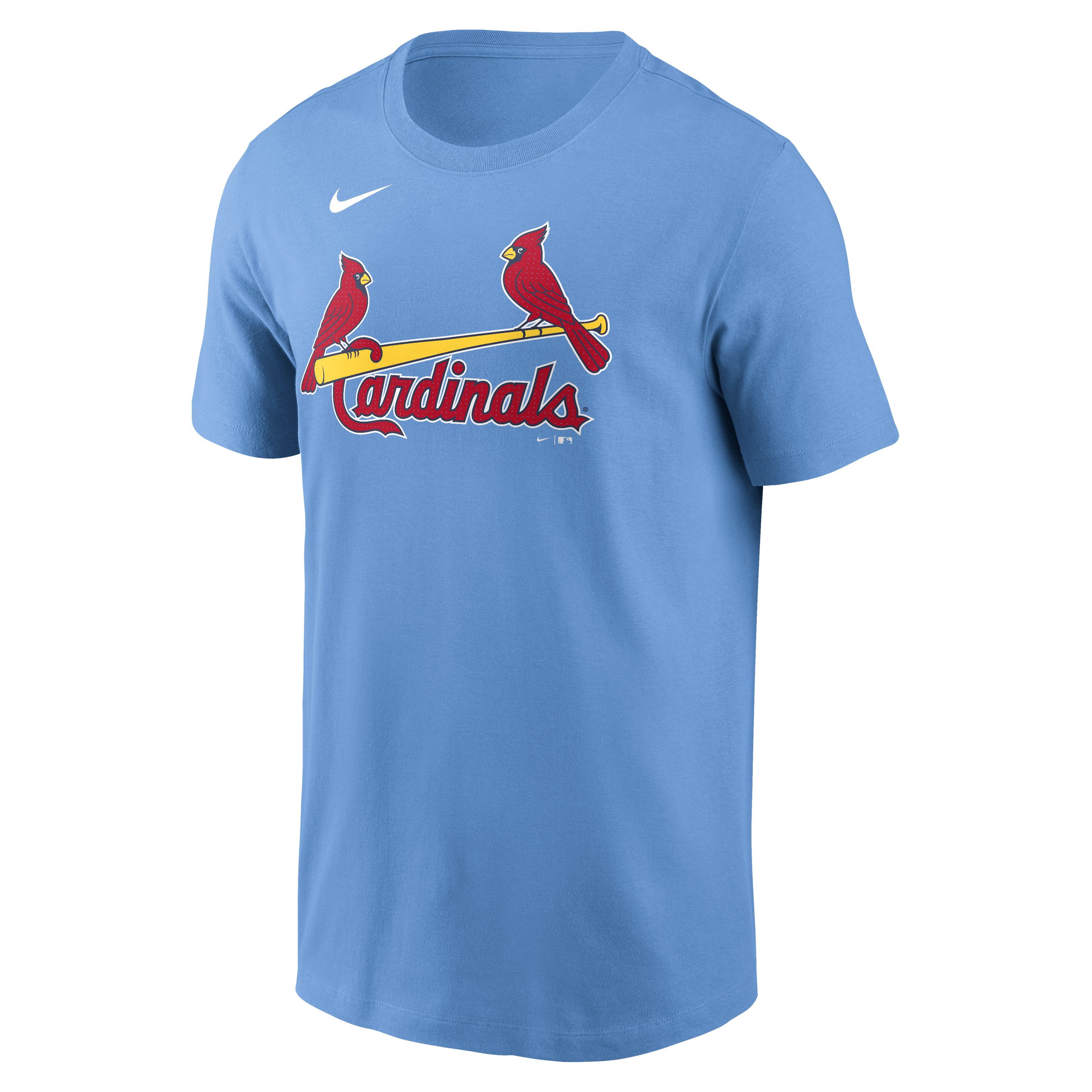 Men's Nike Light Blue St. Louis Cardinals Fuse Wordmark T-Shirt